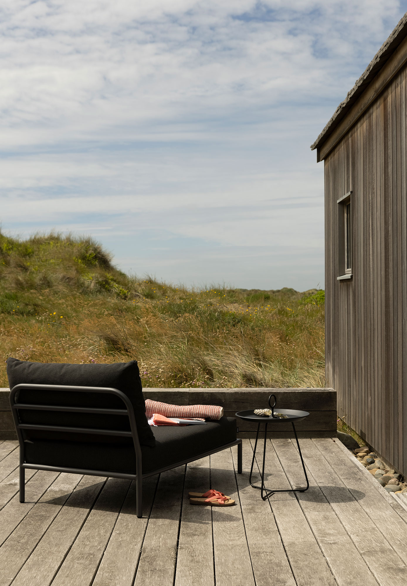 LEVEL Chaiselongue Sooty Grau
