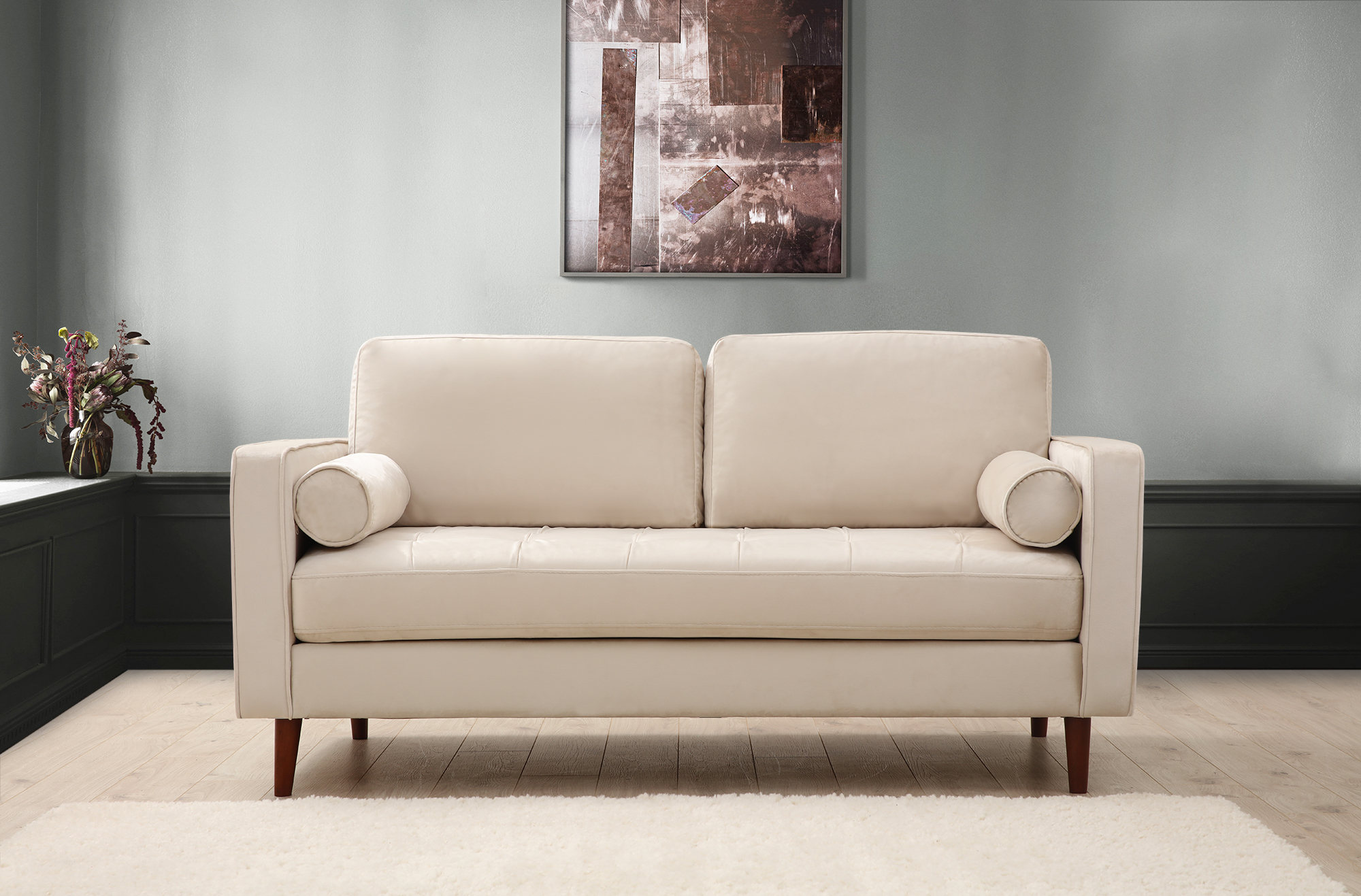 Rome 2-Sitzer Sofa Creme