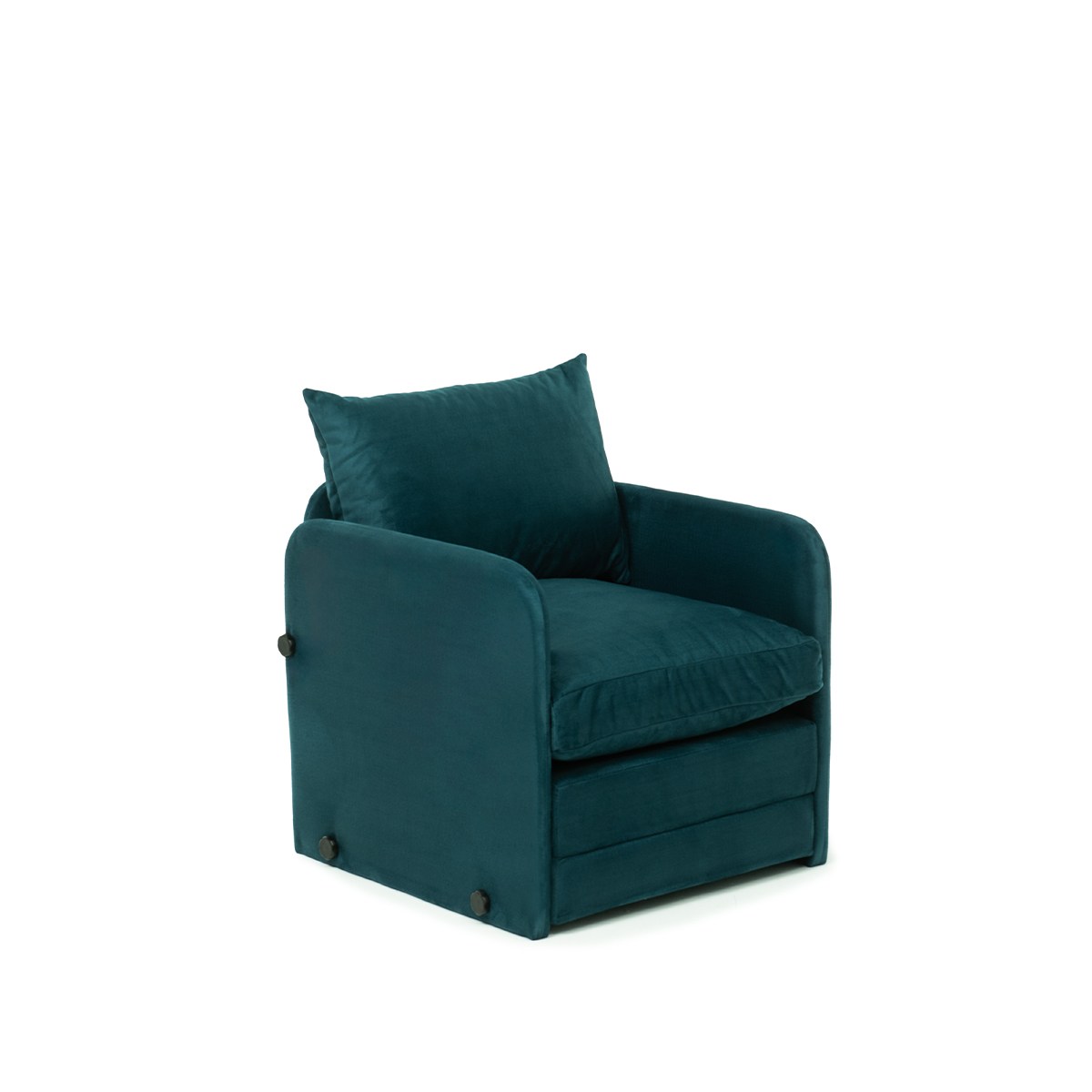 Saga Sofa Bed 1-seater Petrol Green