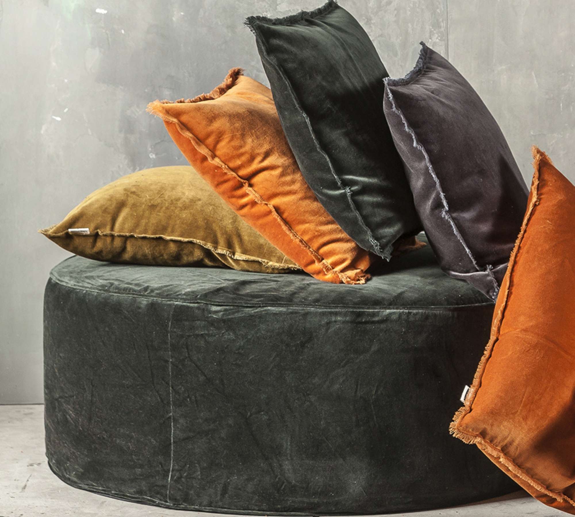 Kissenbezug Baumwolle Senfgelb 60 x 60cm