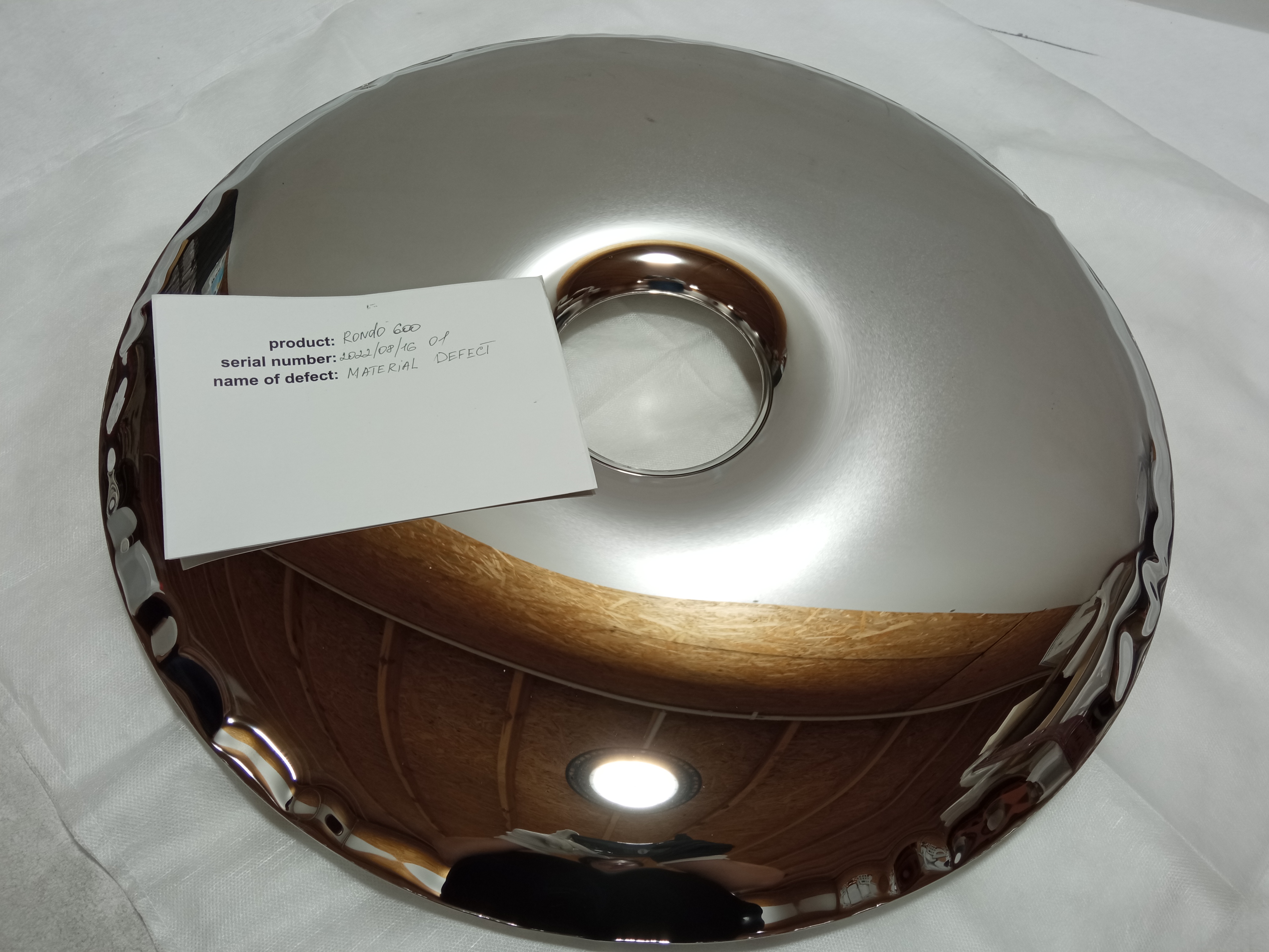 Rondo Mirror 600 Stainless Steel Inox Polished Silver