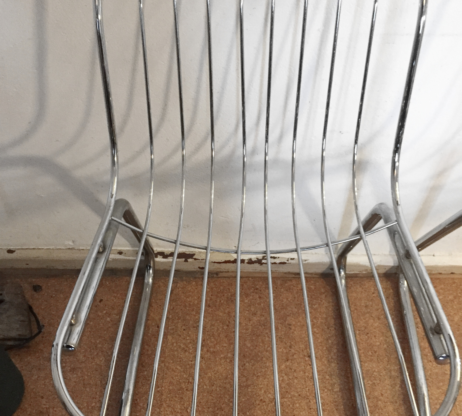 2x Freischwinger Chrom Silber