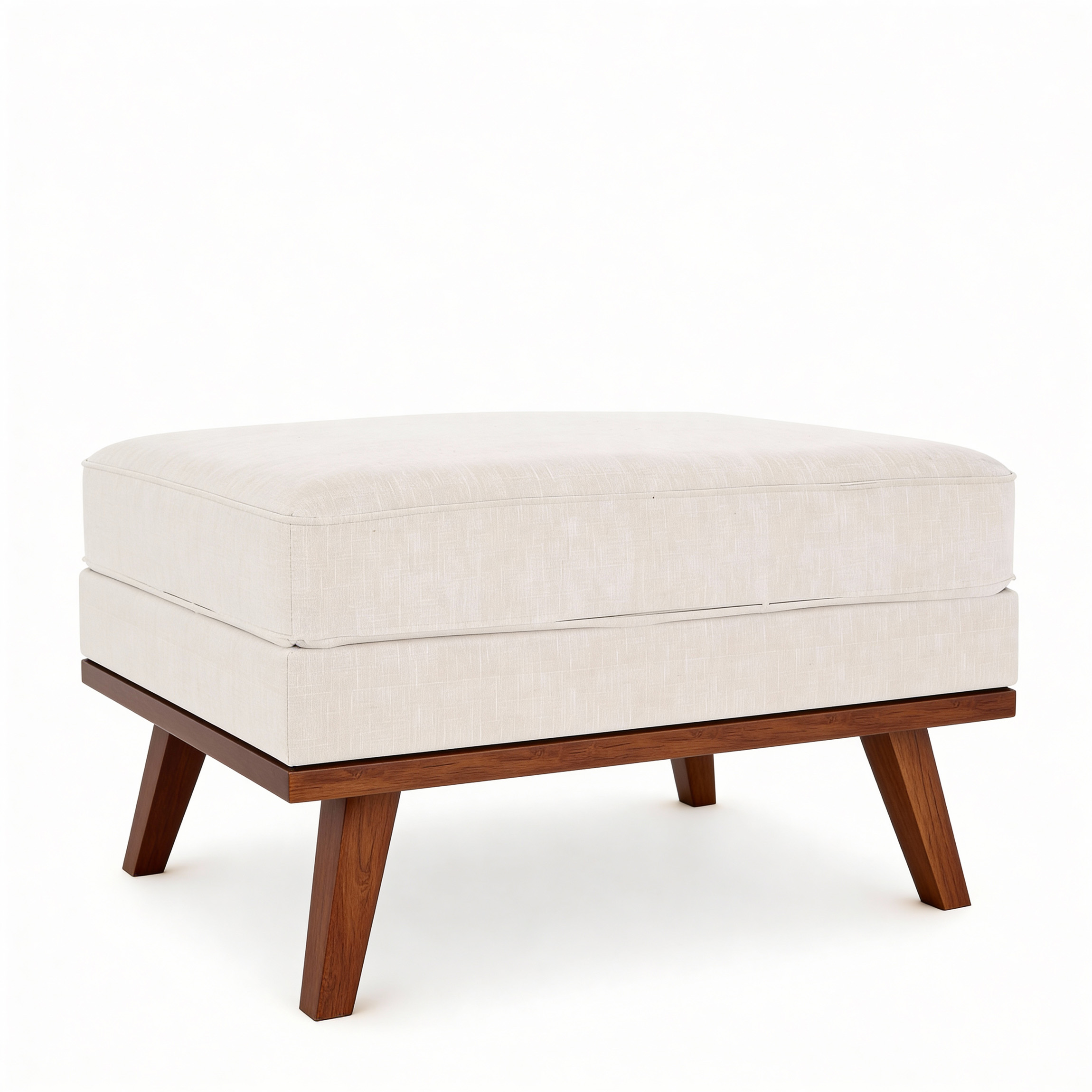 Ottoman Japandi Fabric Beige