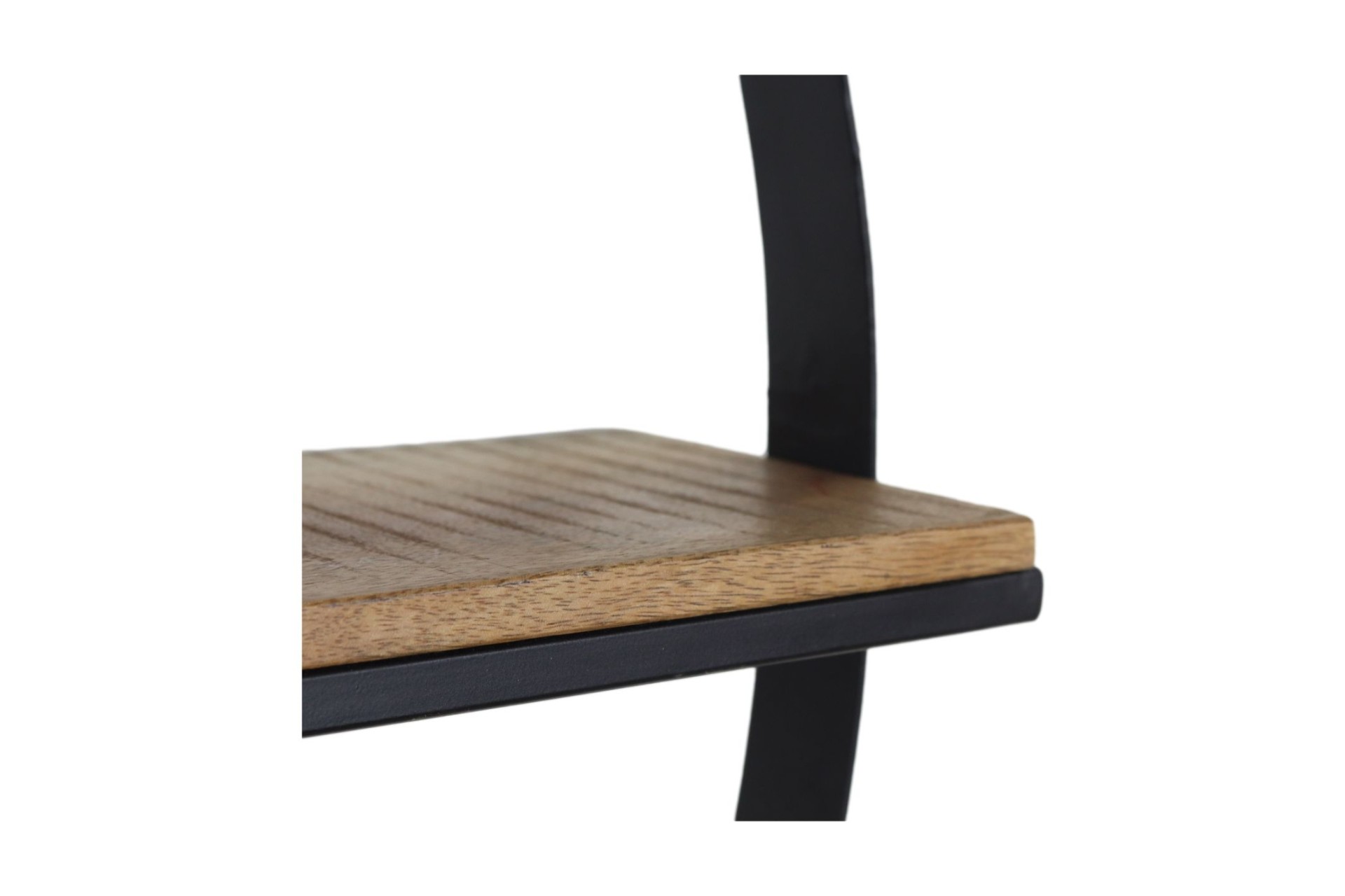 Rundes Weinregal Mangoholz Metall
