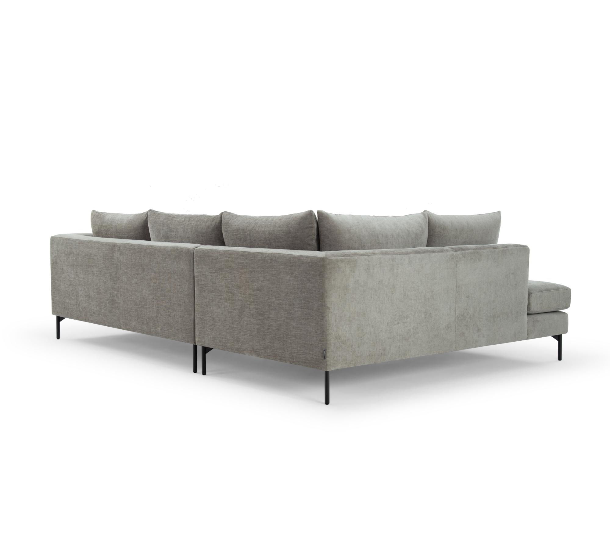 Noa Ecksofa Récamiere Links Planet Grey Green