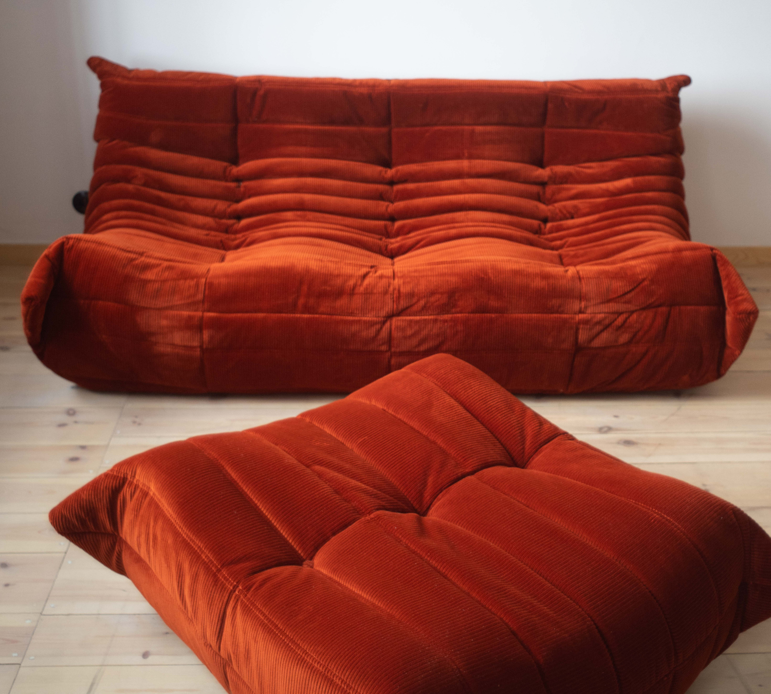 Togo Lounge Set 2-tlg. Cord Orange