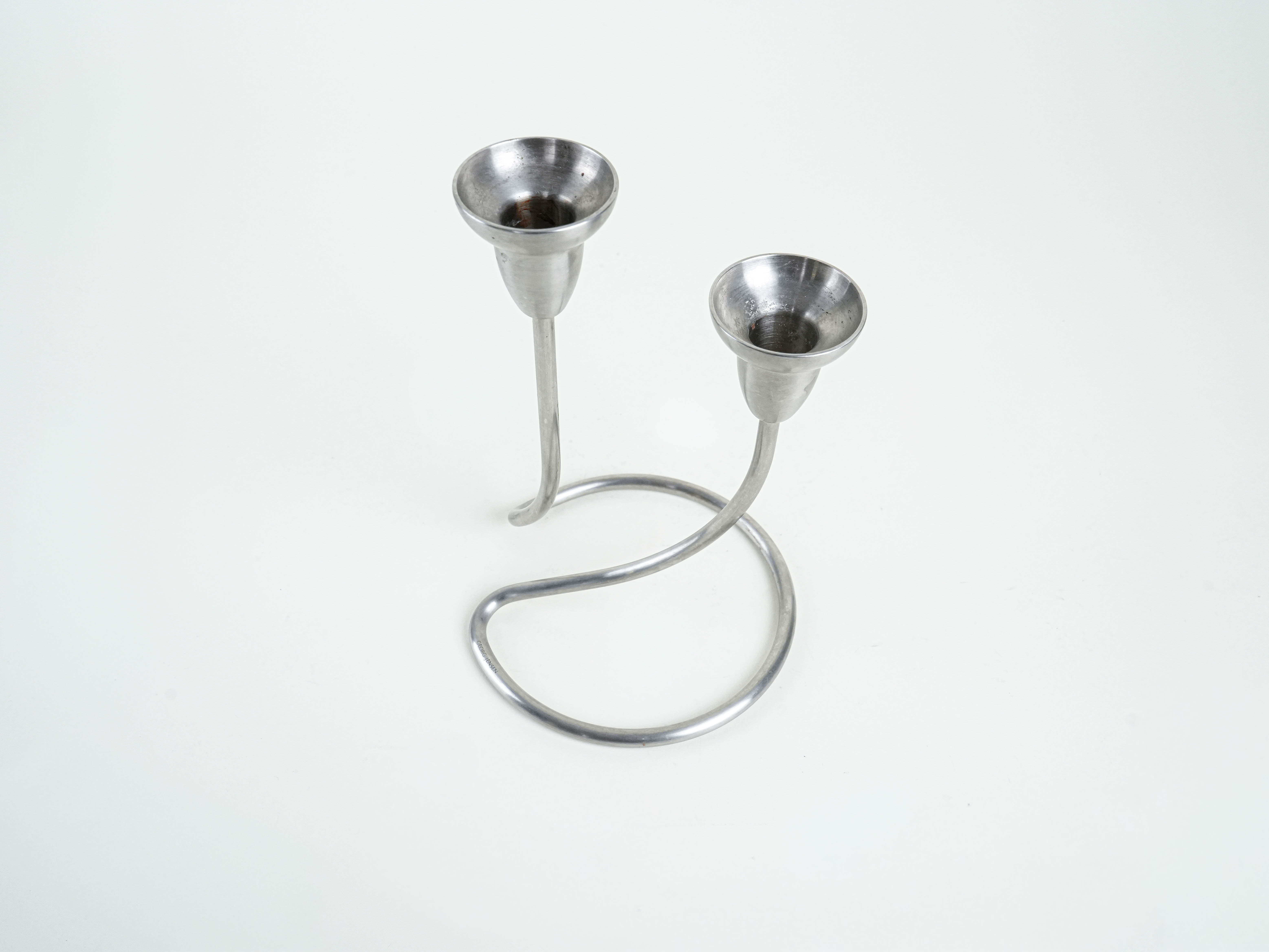 Steel candle holder 1970s