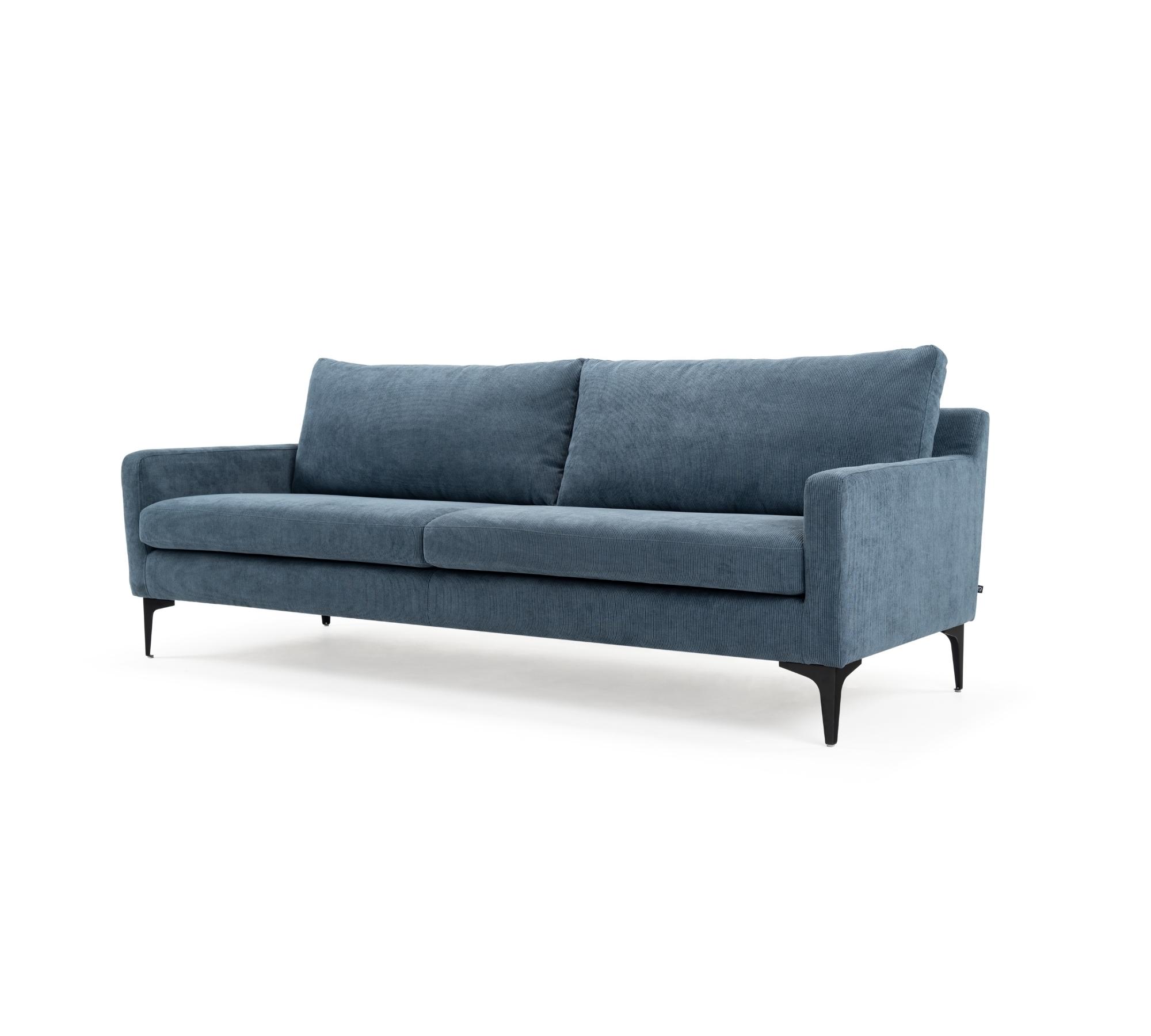 Astha 3-Sitzer Sofa Sorrento Steel Blue