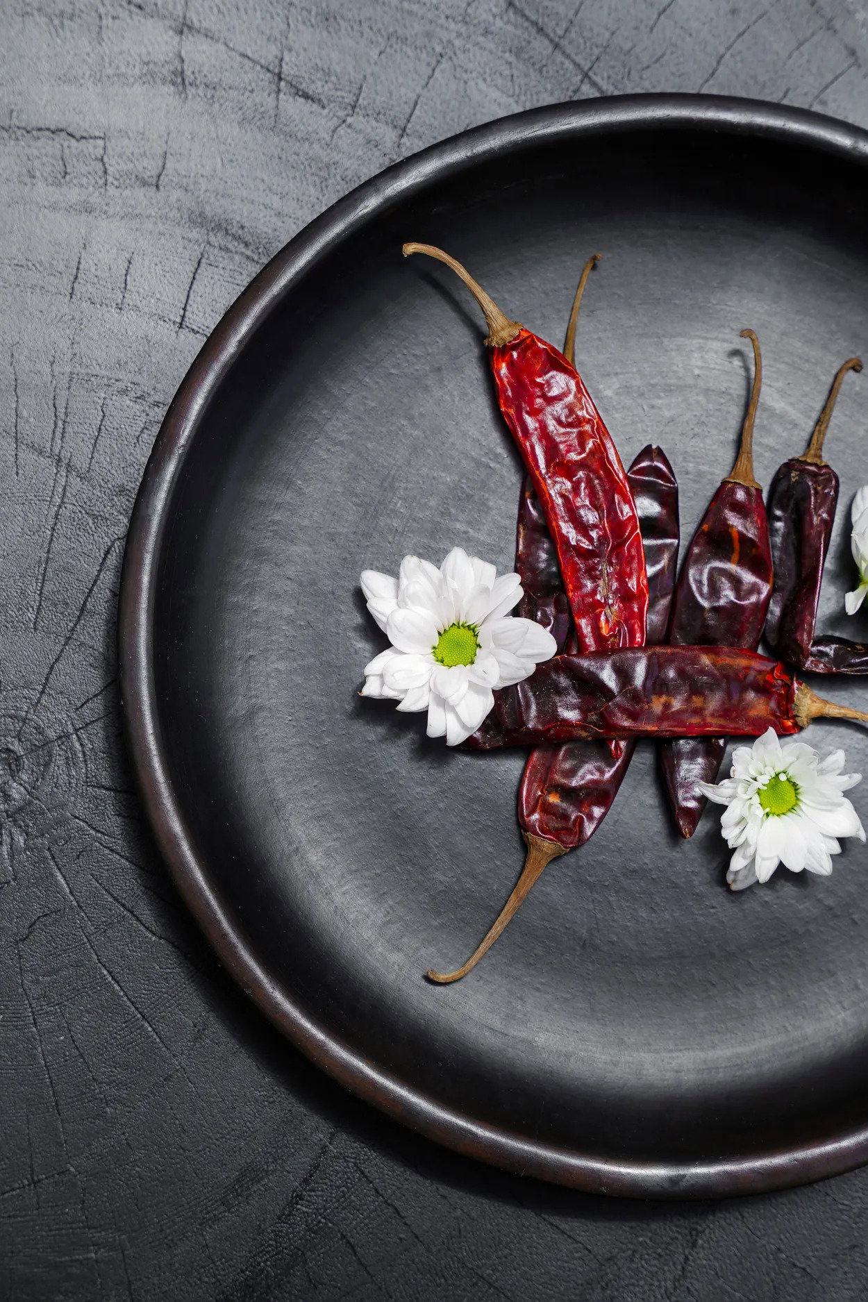 Burned Teller Schwarz