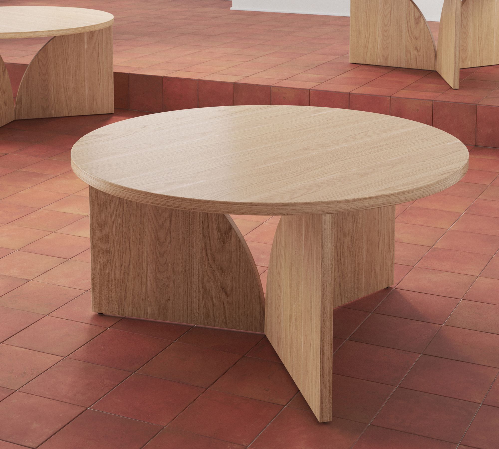 Cece Coffee Table Oak Ø 70 cm