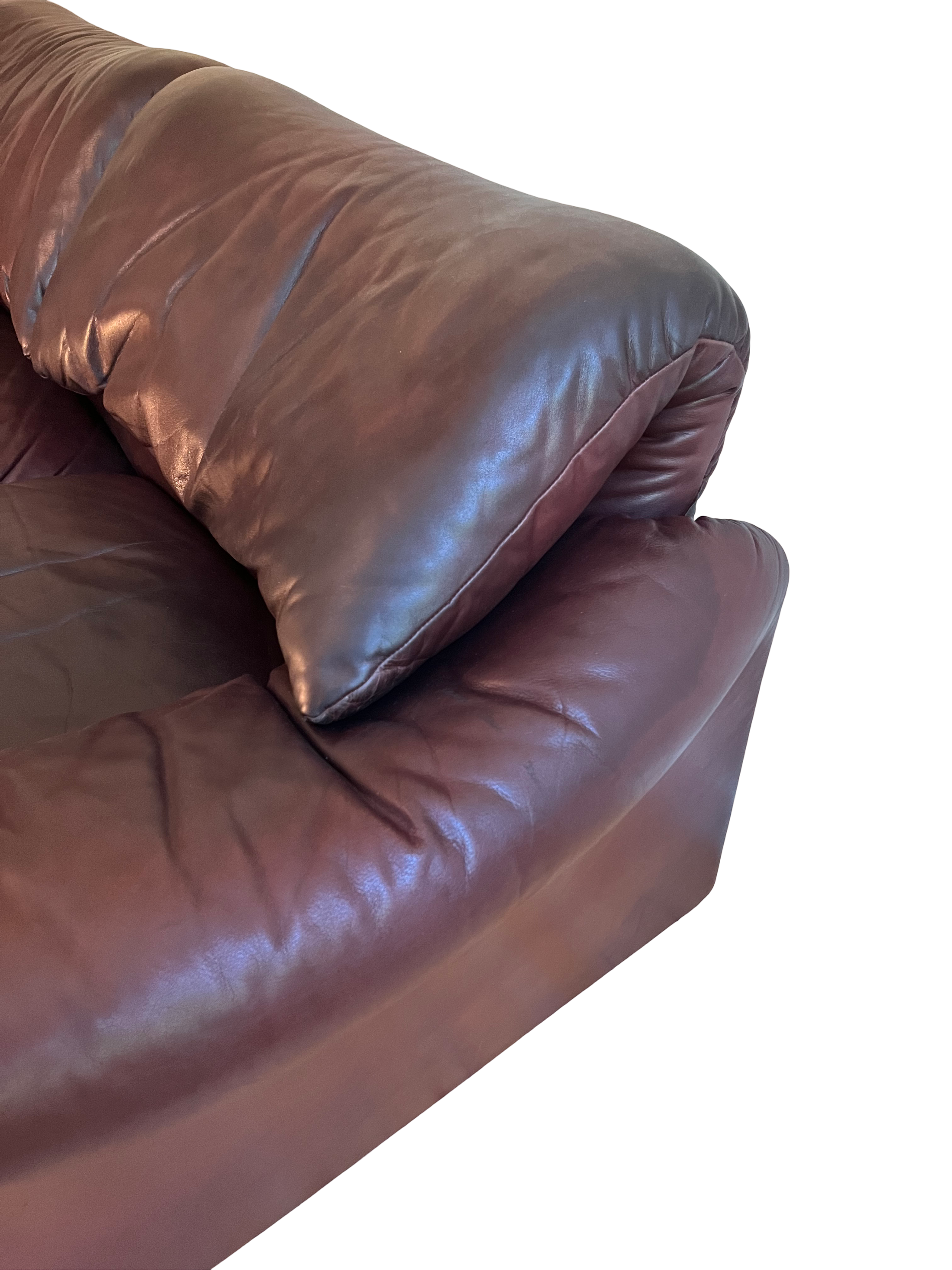 Maralunga 3-Sitzer Sofa Leder