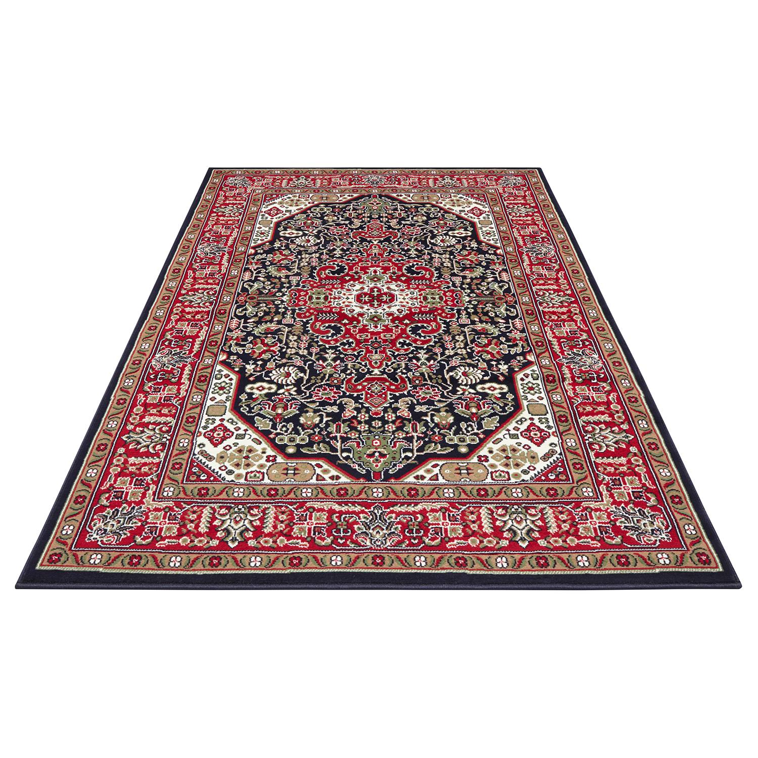 Short pile rug Skazar Isfahan Navy blue 80 x 150 cm