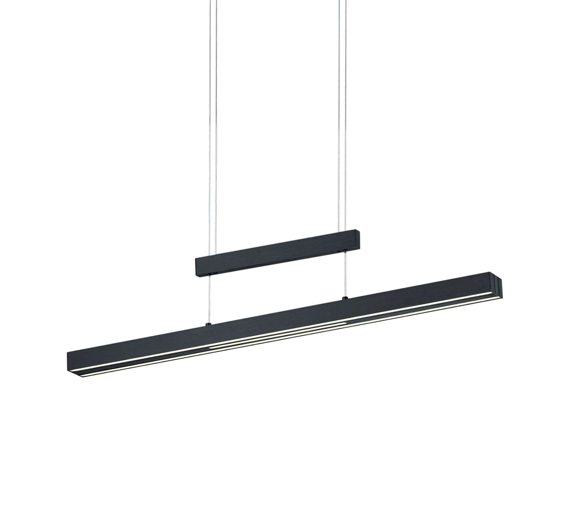 LED pendant lamp 3-light metal black