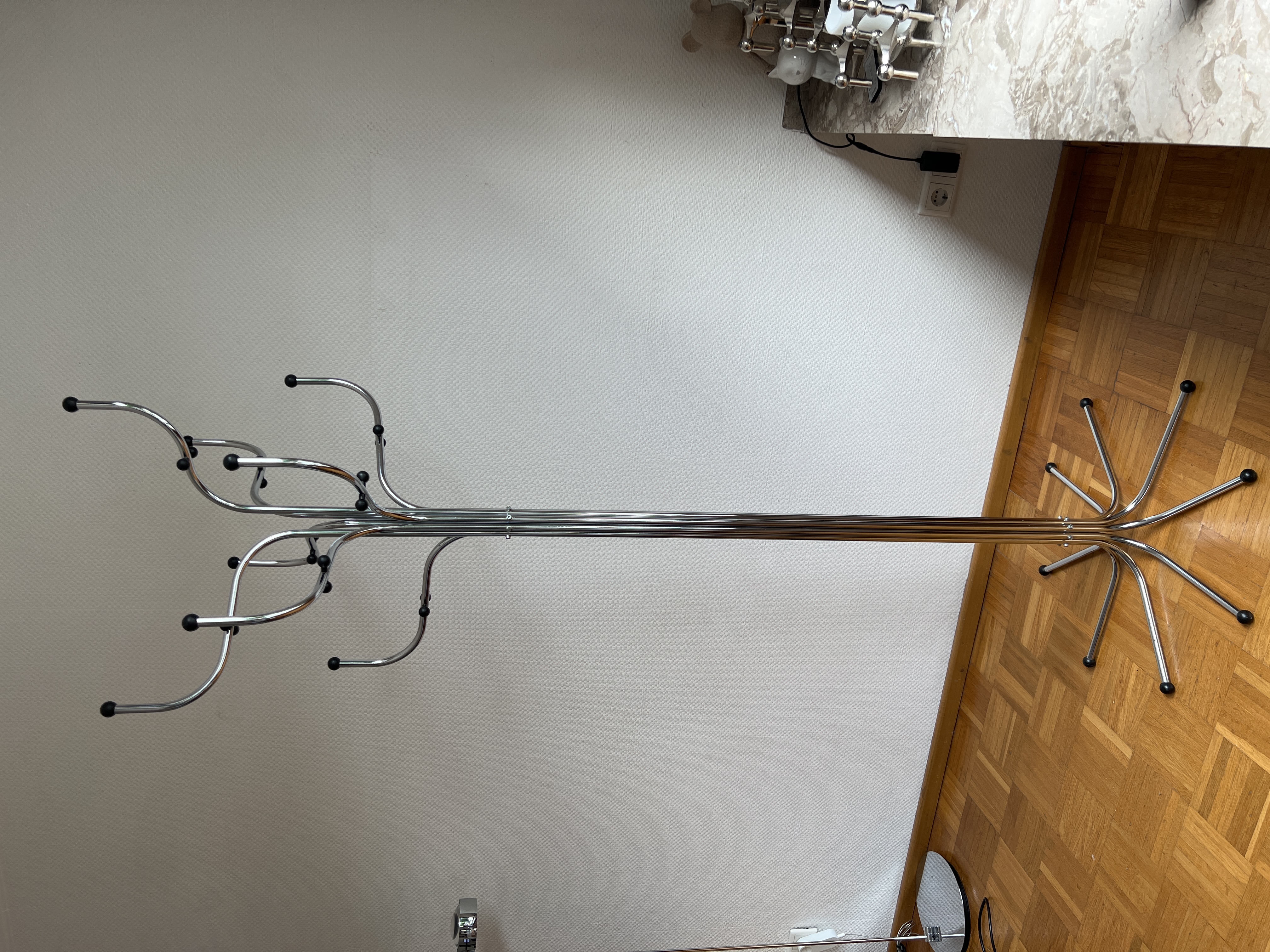 Coat Tree Garderobenständer Chrom 65cm
