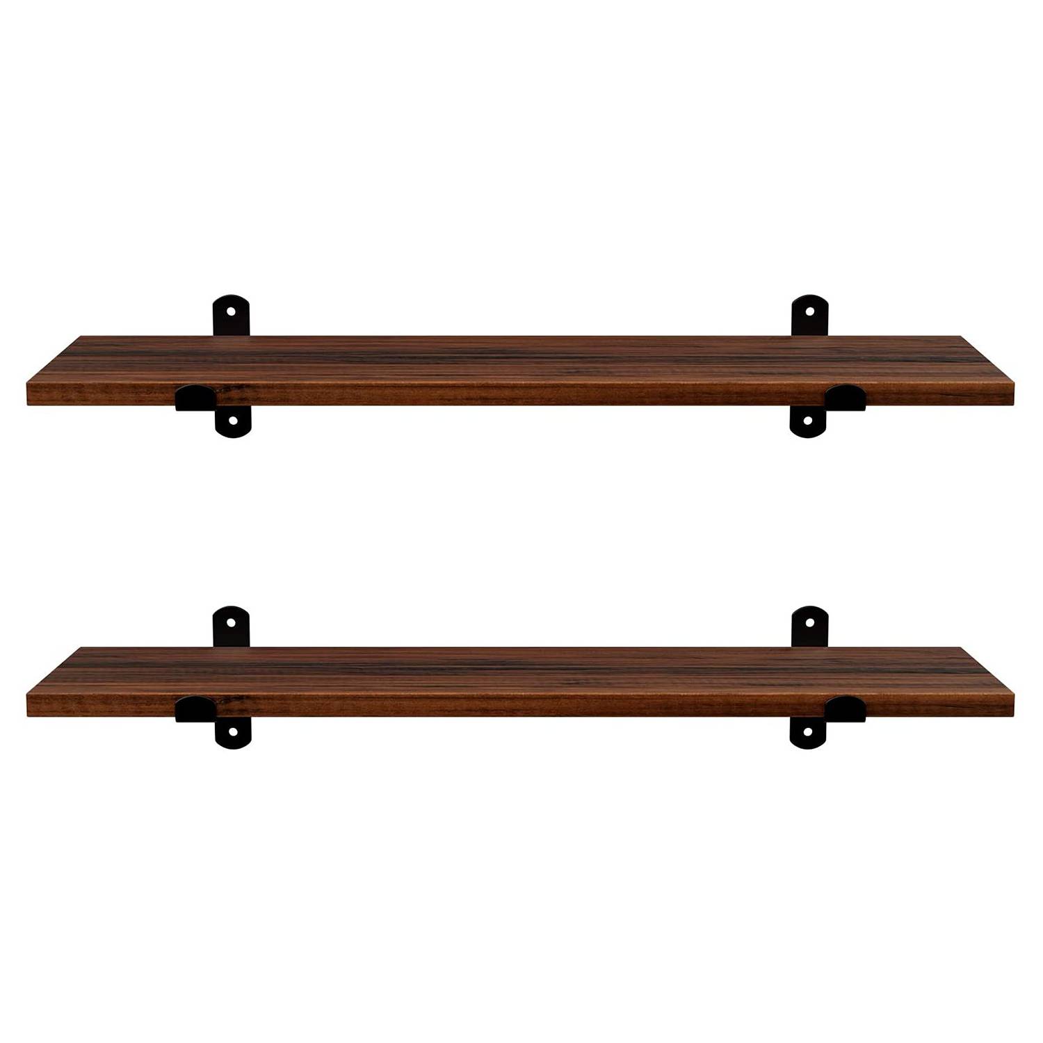 Wandboard Crossville II (2er-Set) Braun / Schwarz