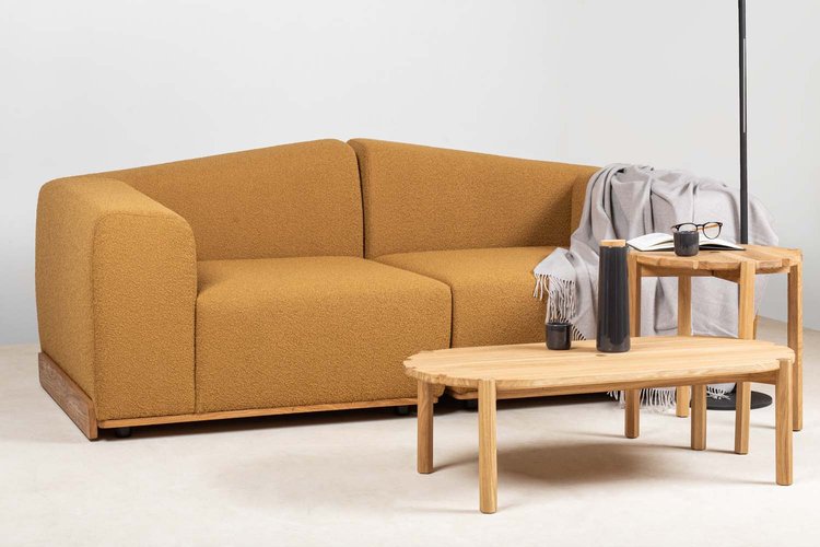 Saler Modular 2-Seater Sofa Mustard Yellow