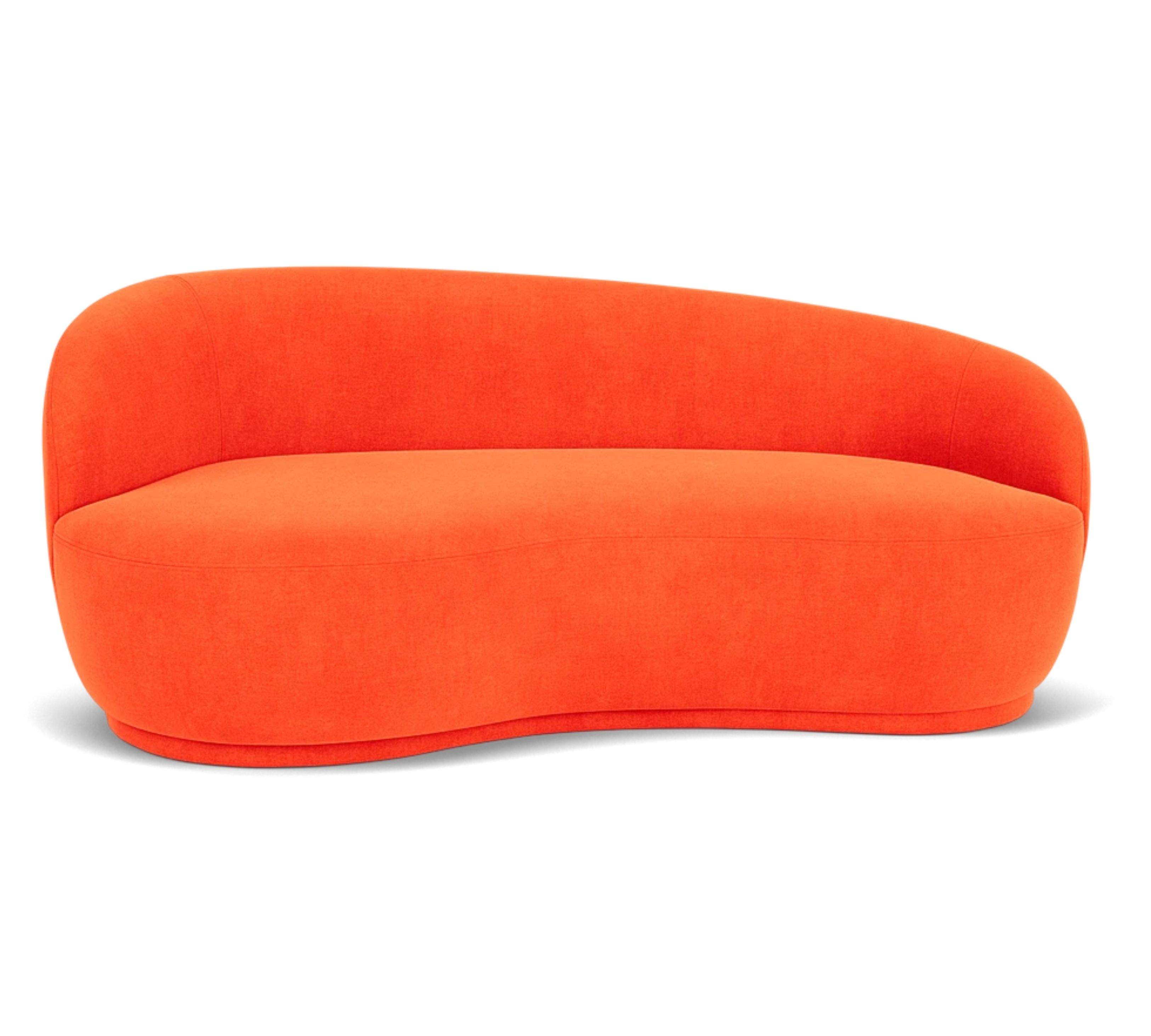 Rose Sofa 2,5-Sitzer Moss Cherry