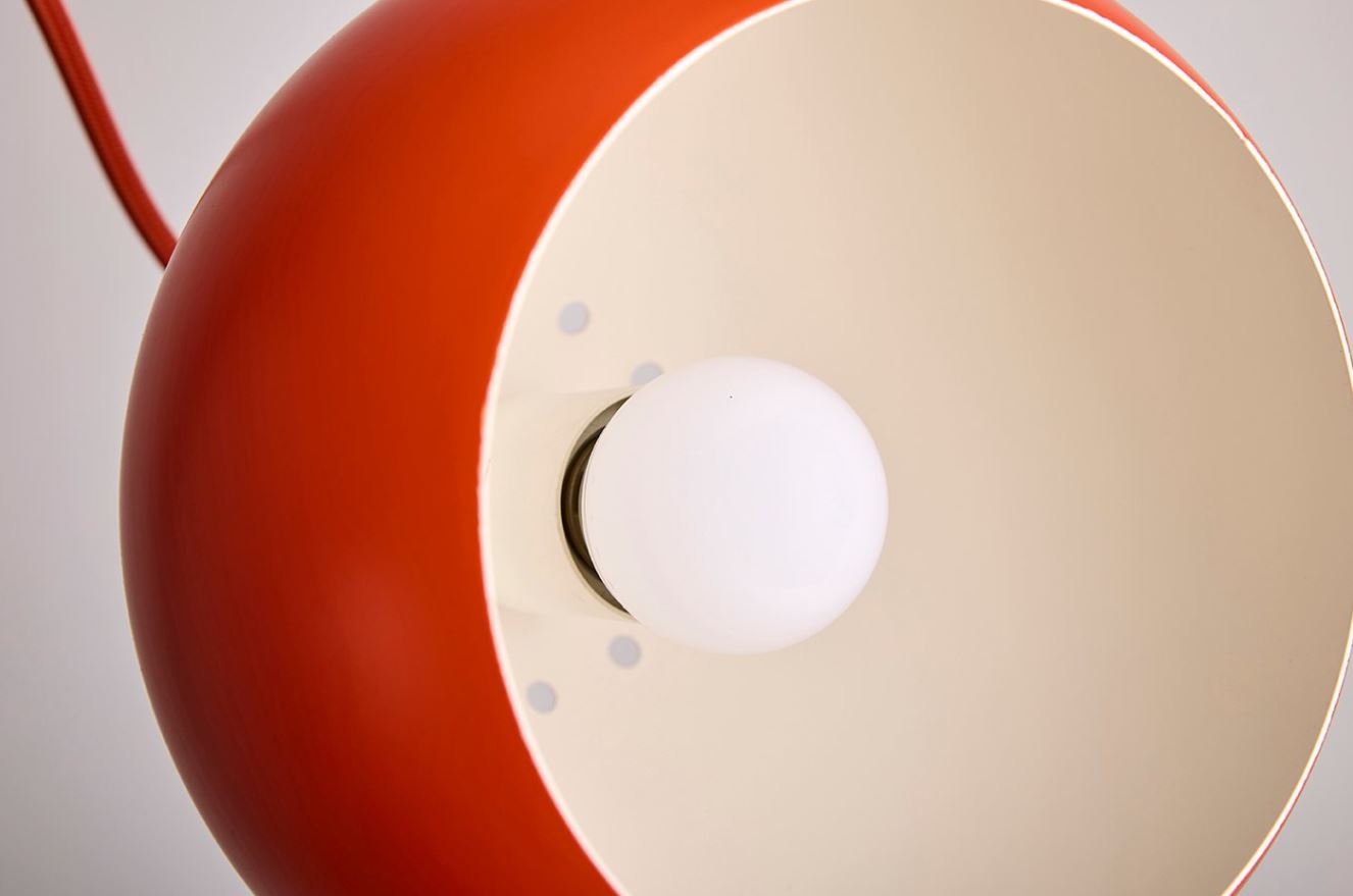 Ball Pendelleuchte Pfirsich/Orange Ø18cm