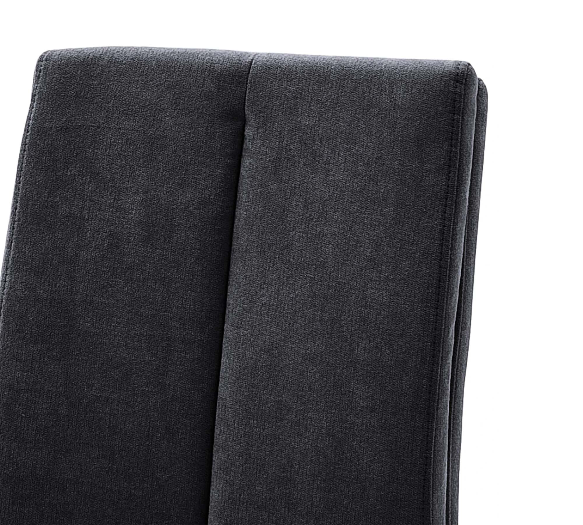 2x Esszimmerstuhl Textil Metall Schwarz