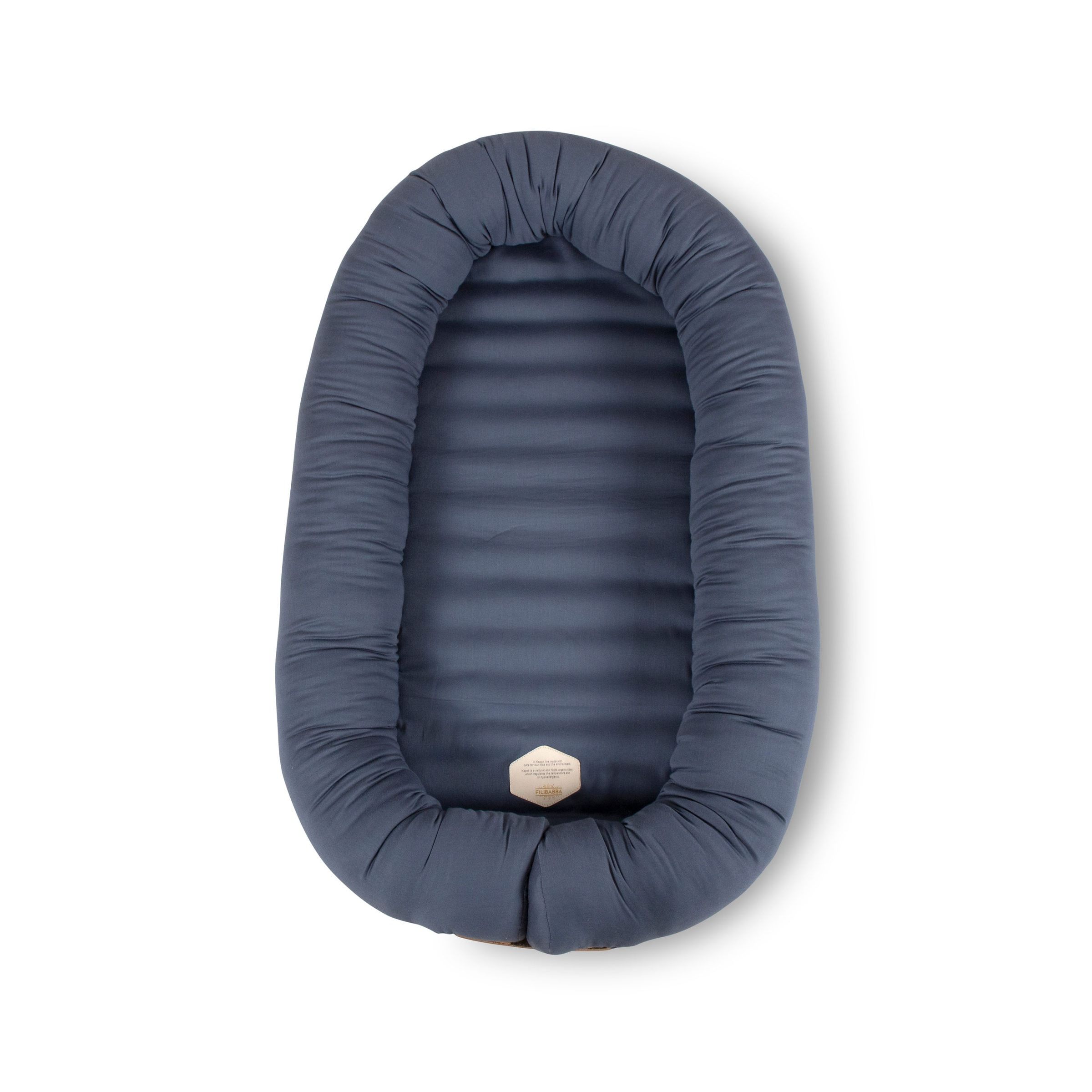 Babynest Bio-Baumwolle Kapok Blau