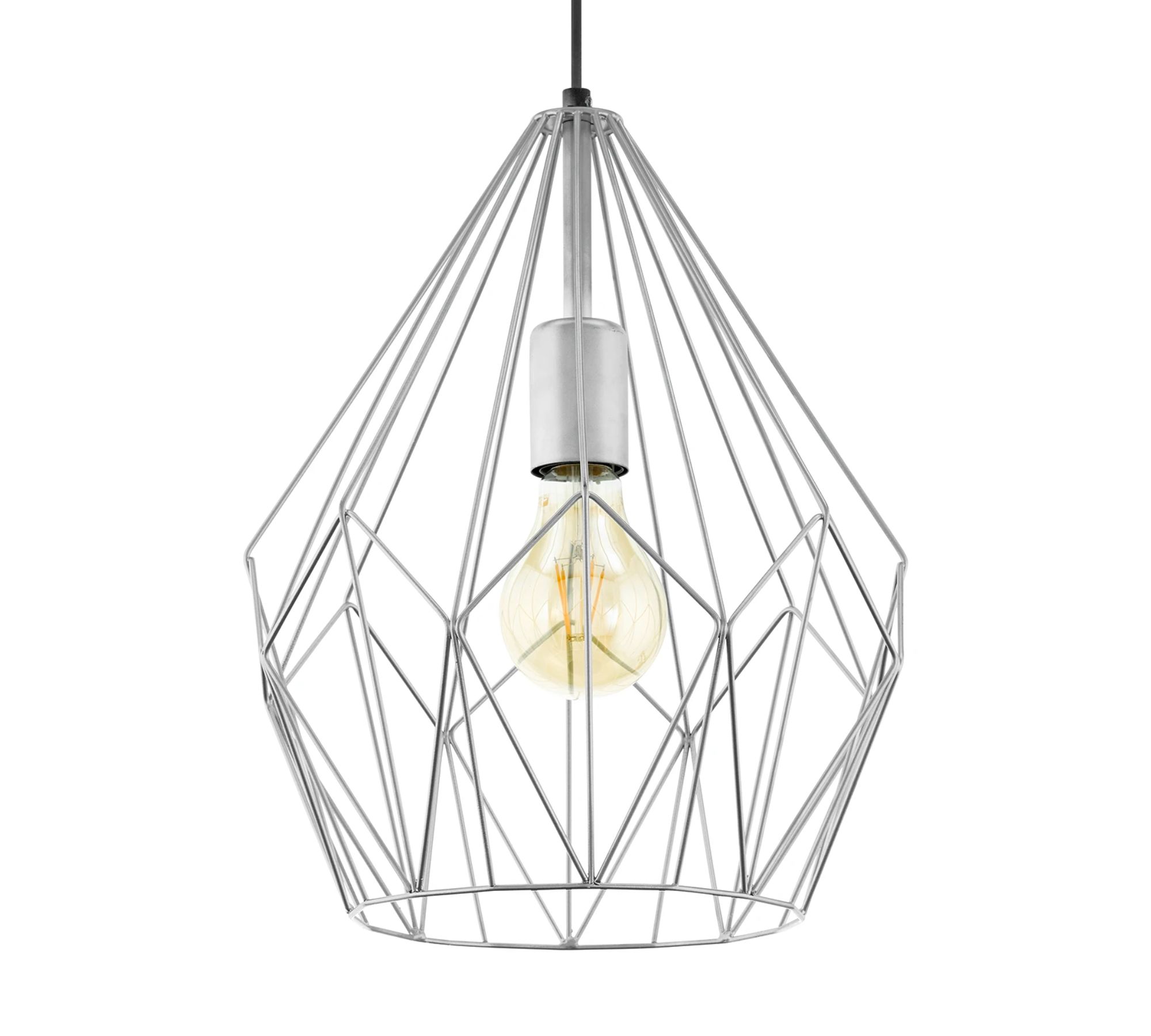 Pendant light 1-light powder-coated steel