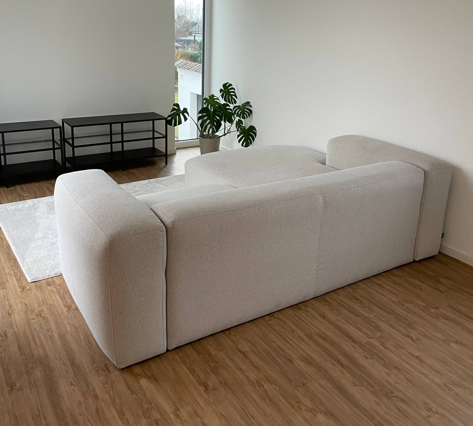 Blok Sofa 2-Sitzer Chaiselongue Links Beige