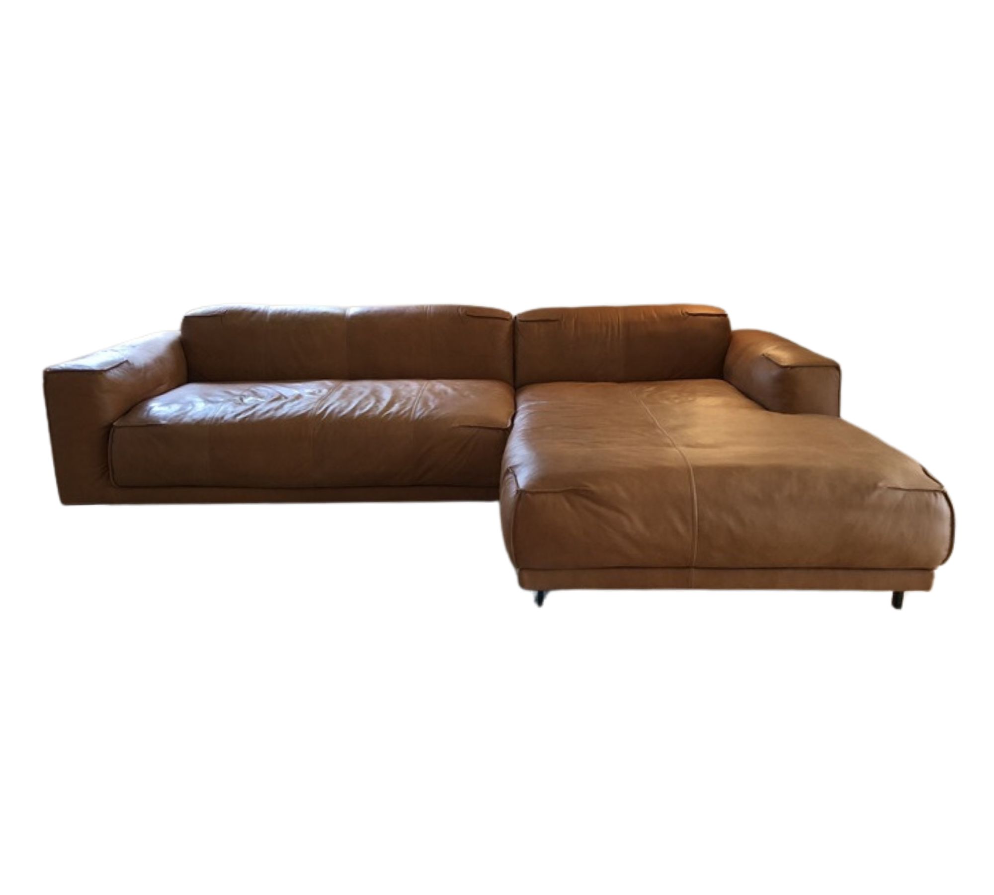 Freistil 136 Sofa Recamieré Rechts Leder Braun 281x180 cm