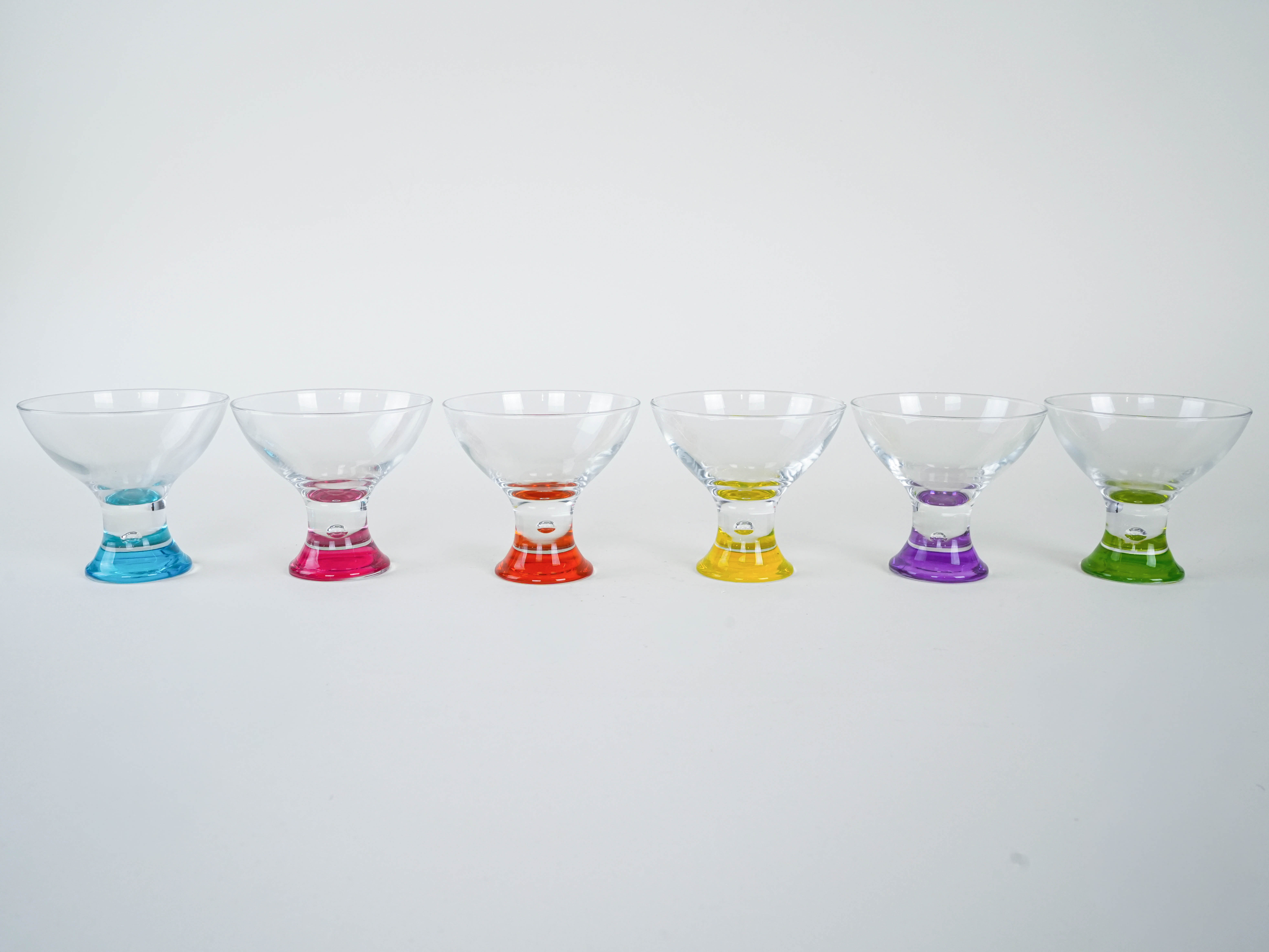 Dessert bowl set Multicolored 1980s