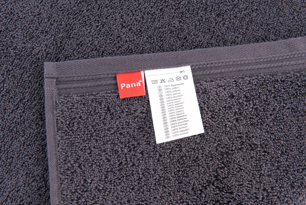 8-tlg. Handtuch-Set aus Baumwolle Grau Öko-Tex Standard 100