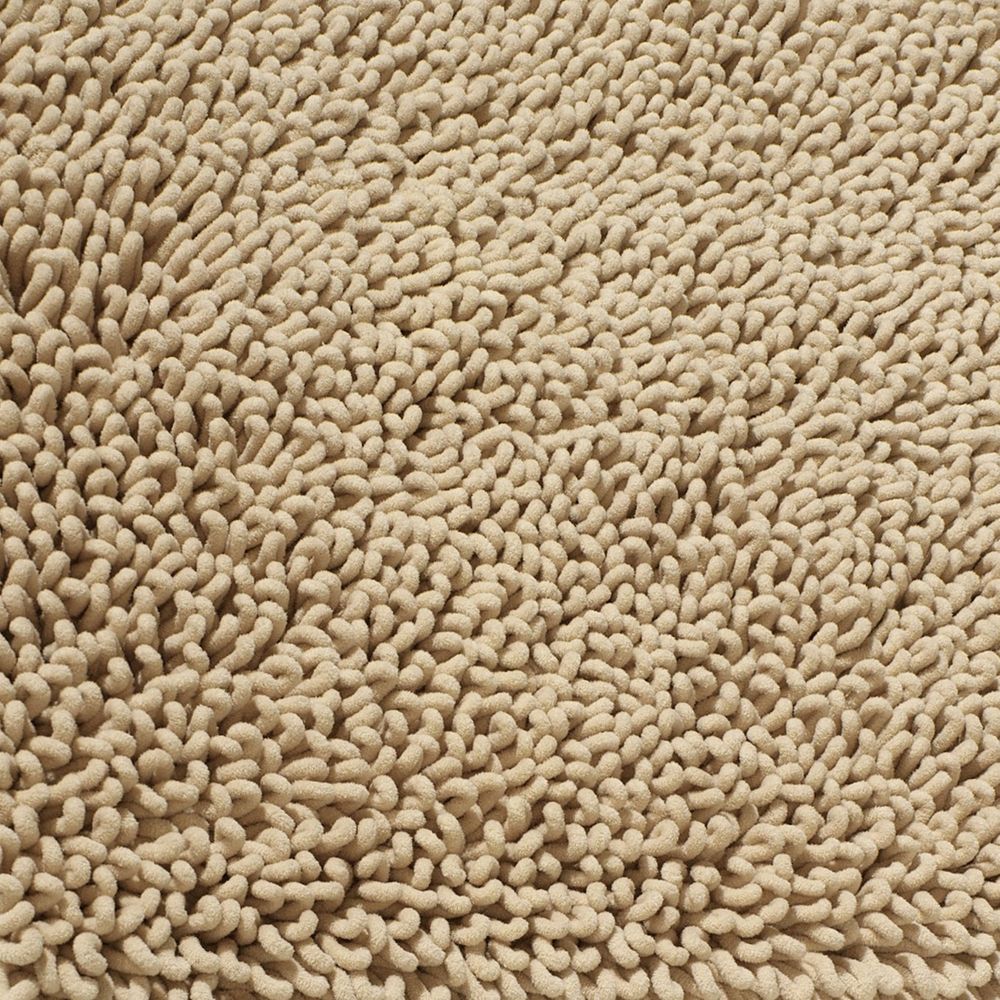 Mikrofaser Chenille Badteppich Beige