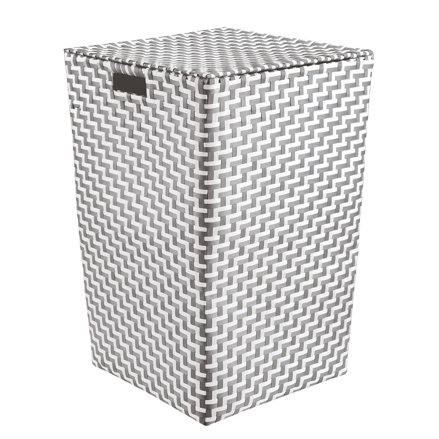 Wäschesammler Double Laundry Box Kunststoff Grau