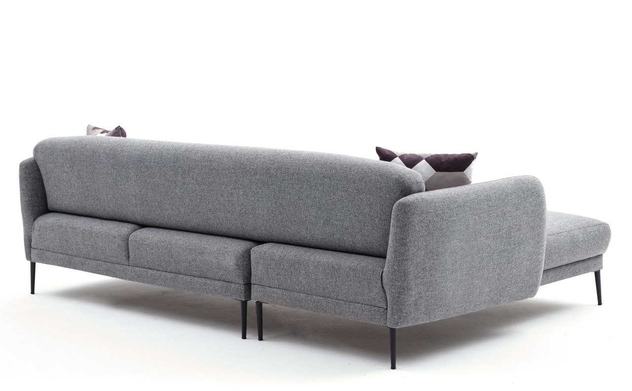 Venus Sofa Récamiere Links Grau