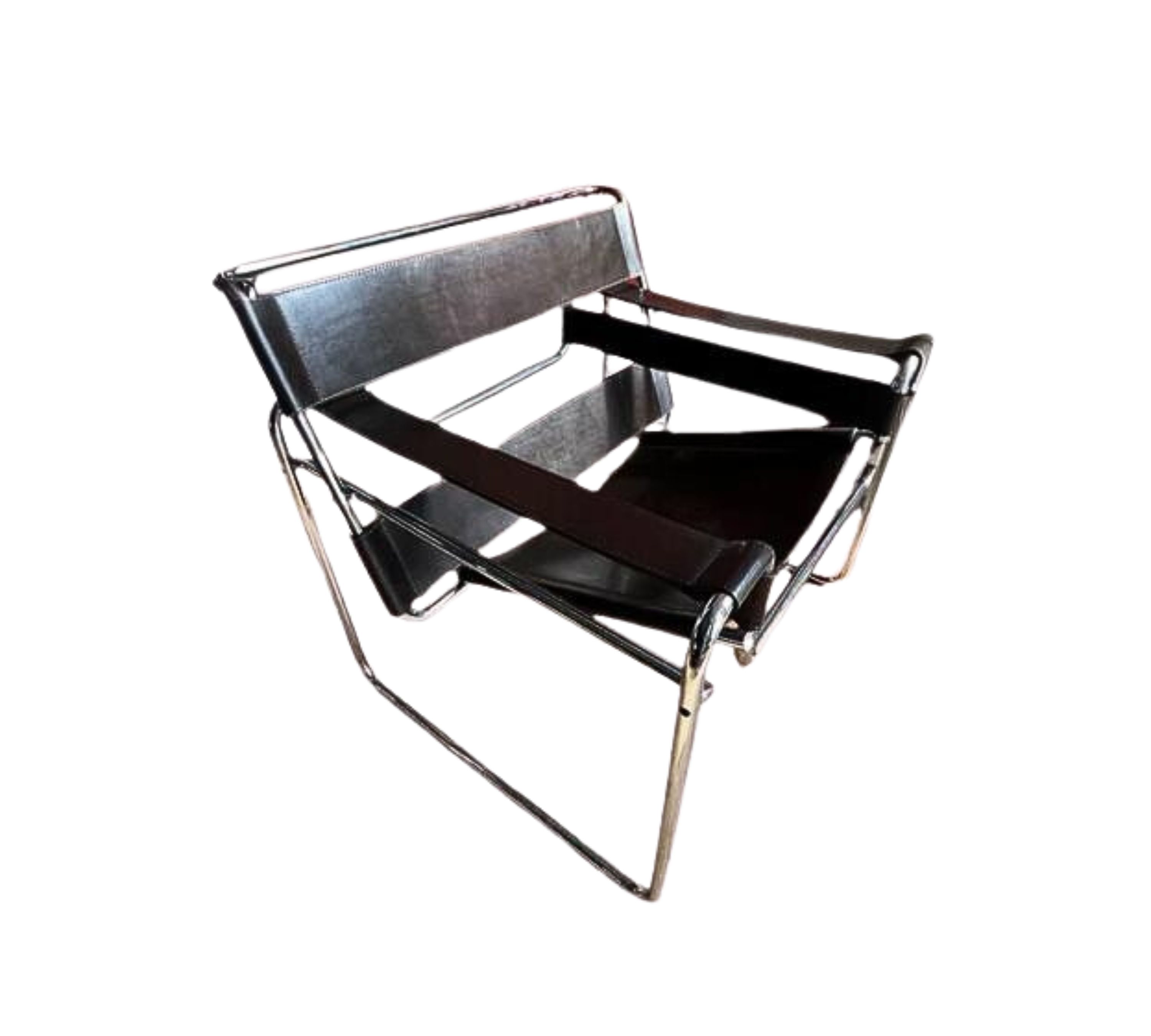 Vintage Marcel Breuer Wassily Chair Braun 1960er Jahre