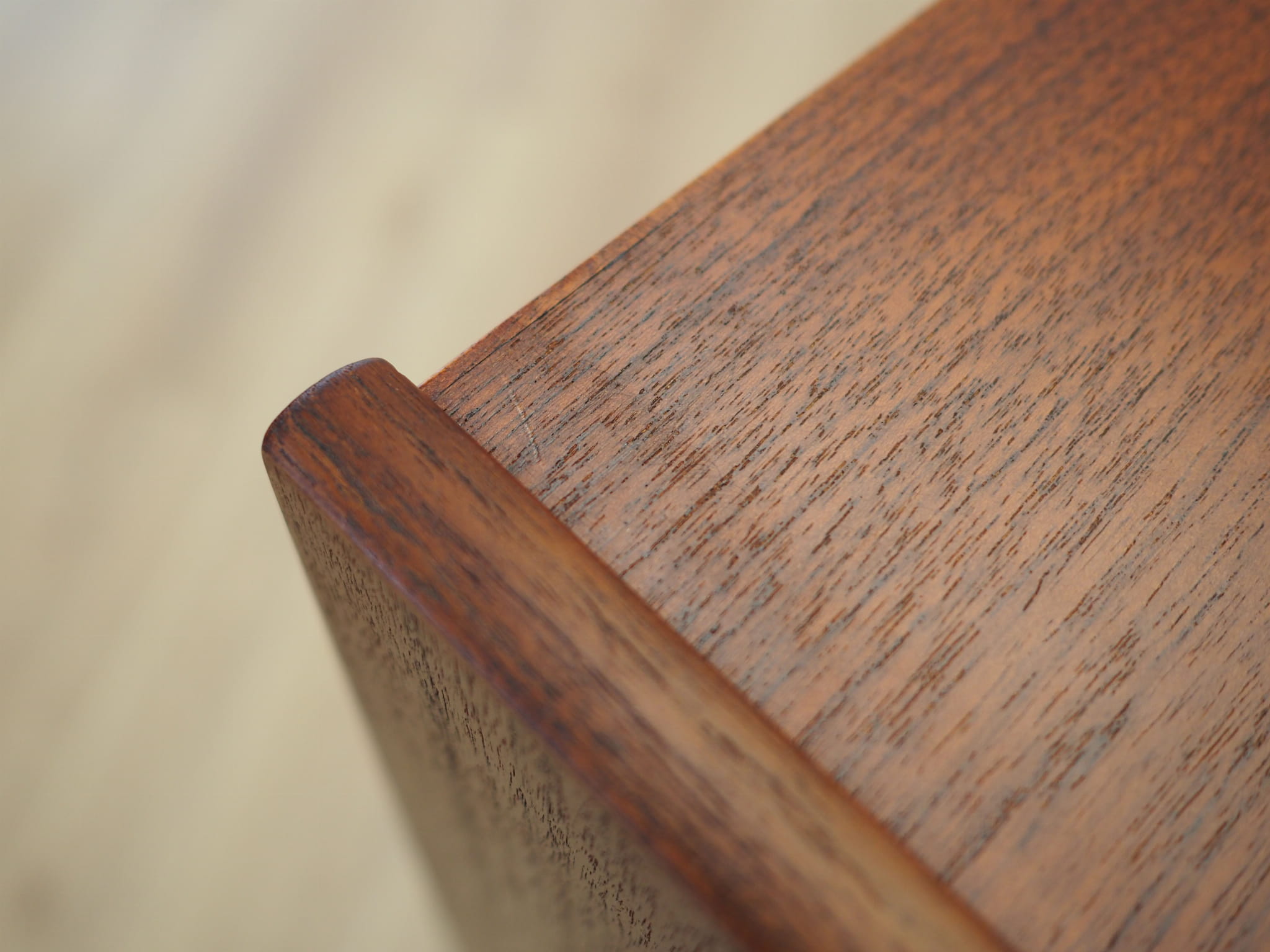 Vintage chest of drawers Teak wood Brown 1970s