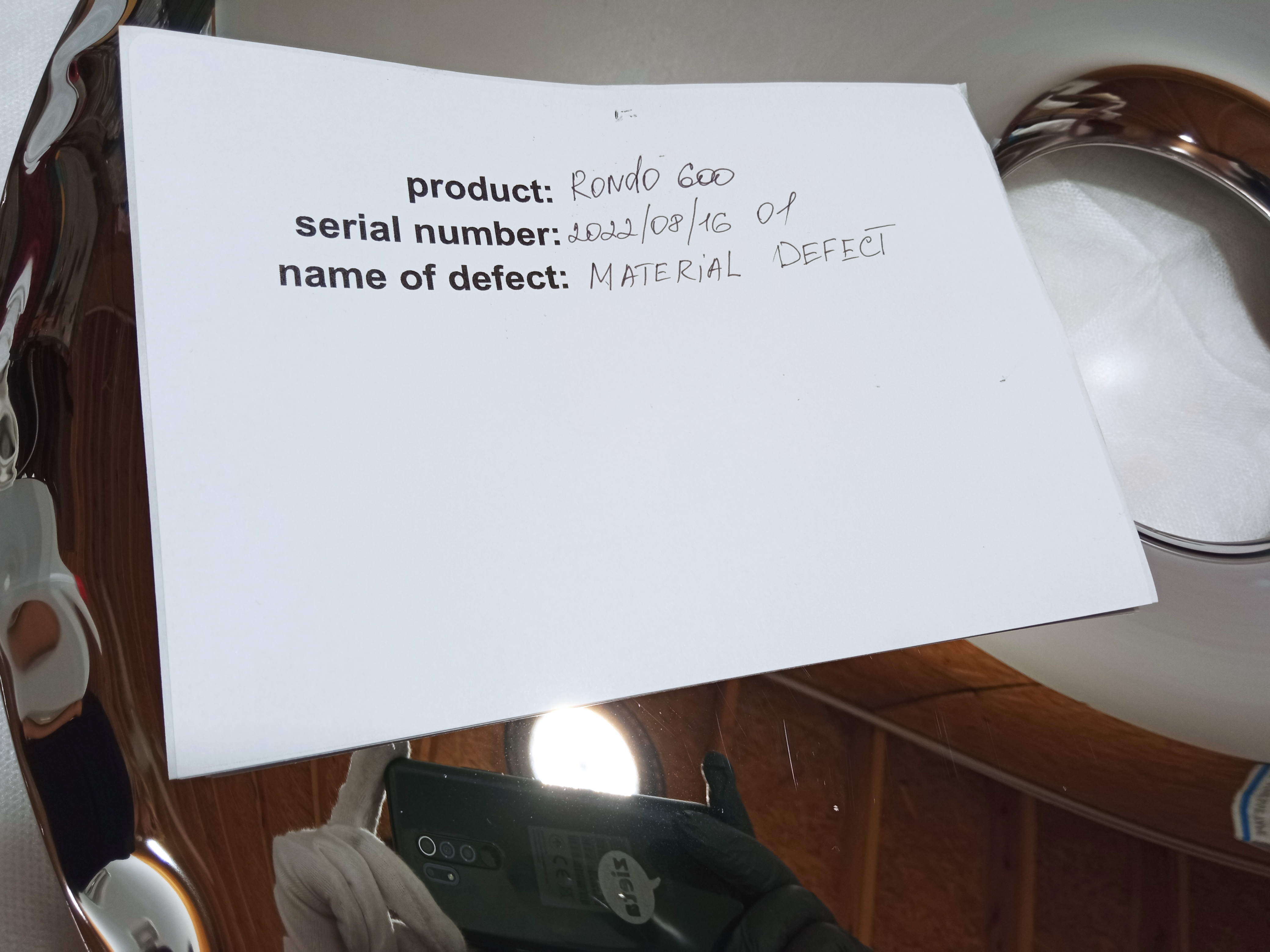 Rondo Mirror 600 Stainless Steel Inox Polished Silver