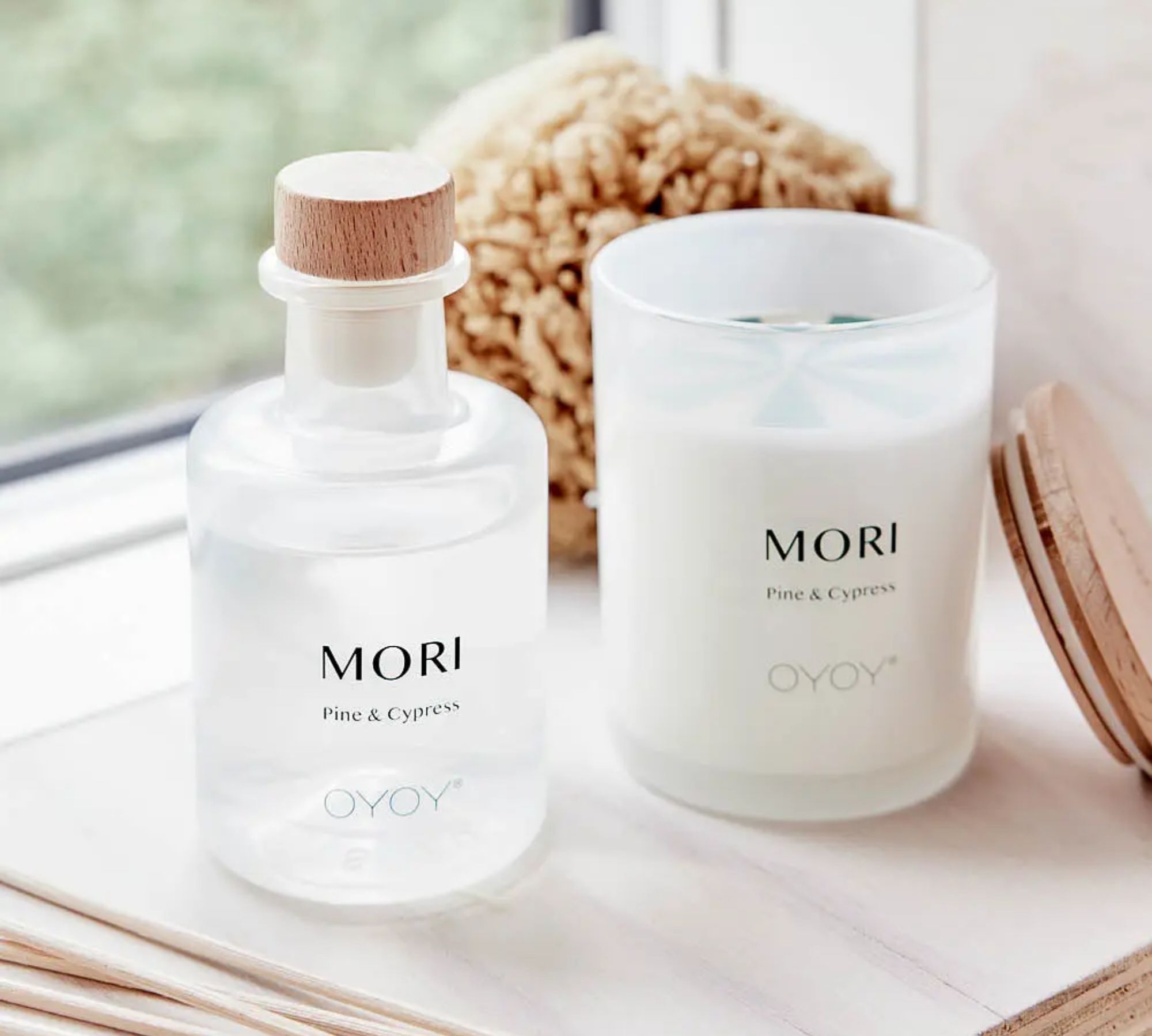 Mori diffuser glass wood transparent