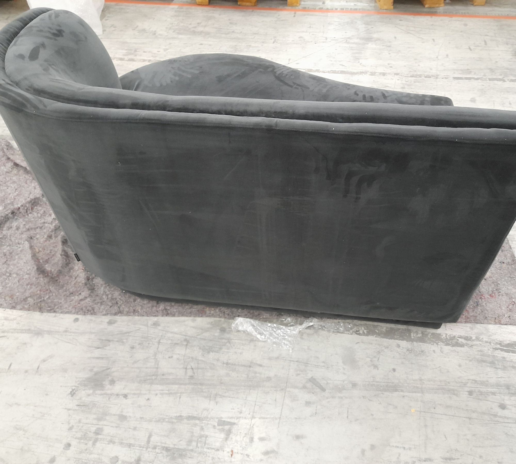Nora 2-Sitzer Modul Rechts Velour Matt Dark Grey