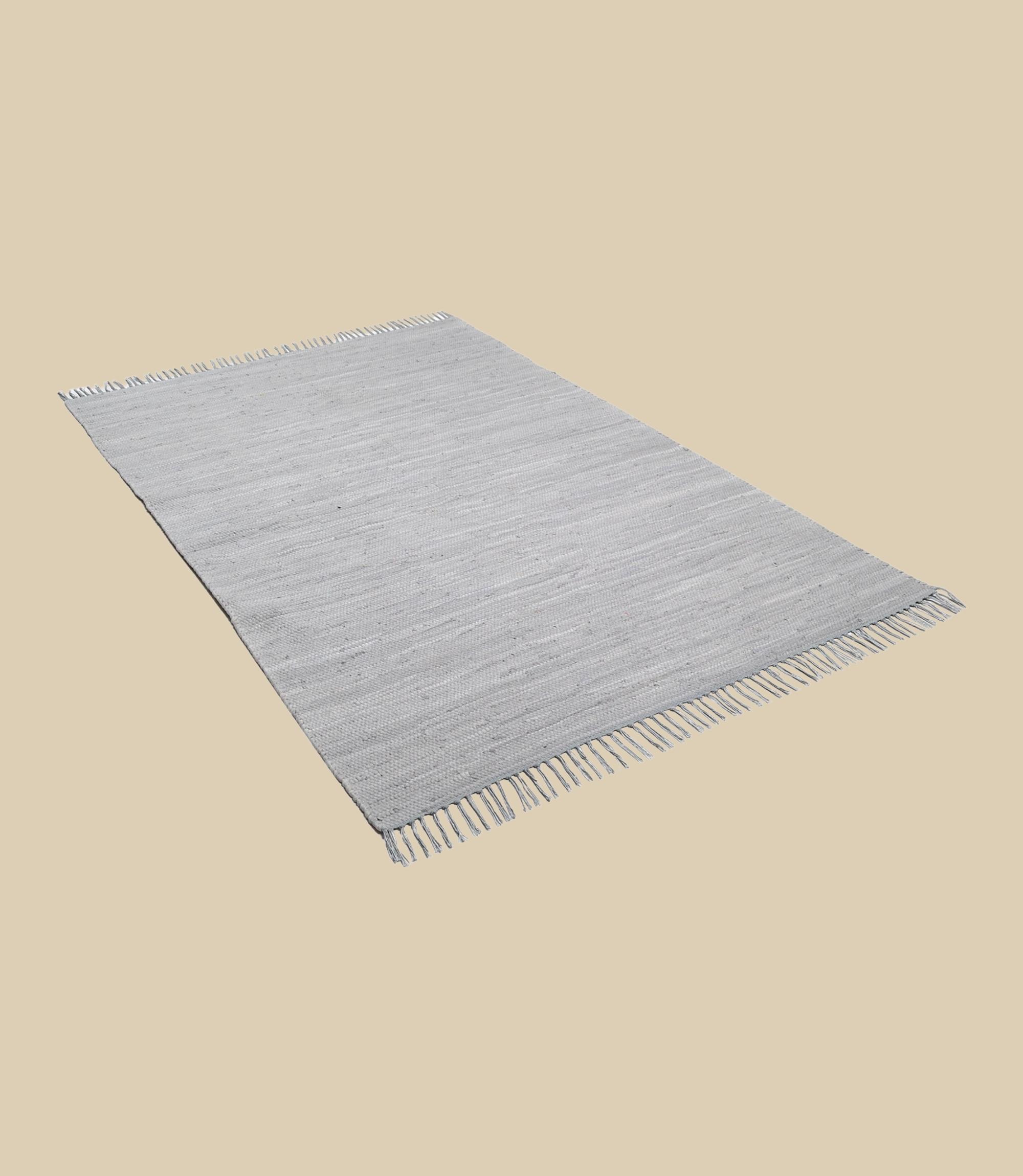 Teppich Baumwolle Grau 60x120cm