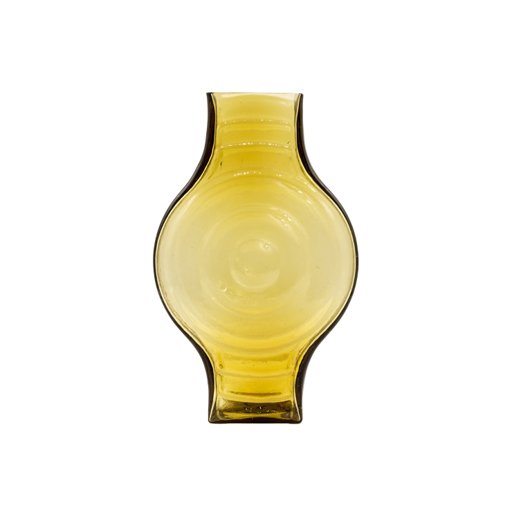 Infinite Round Vase Glas Gelb