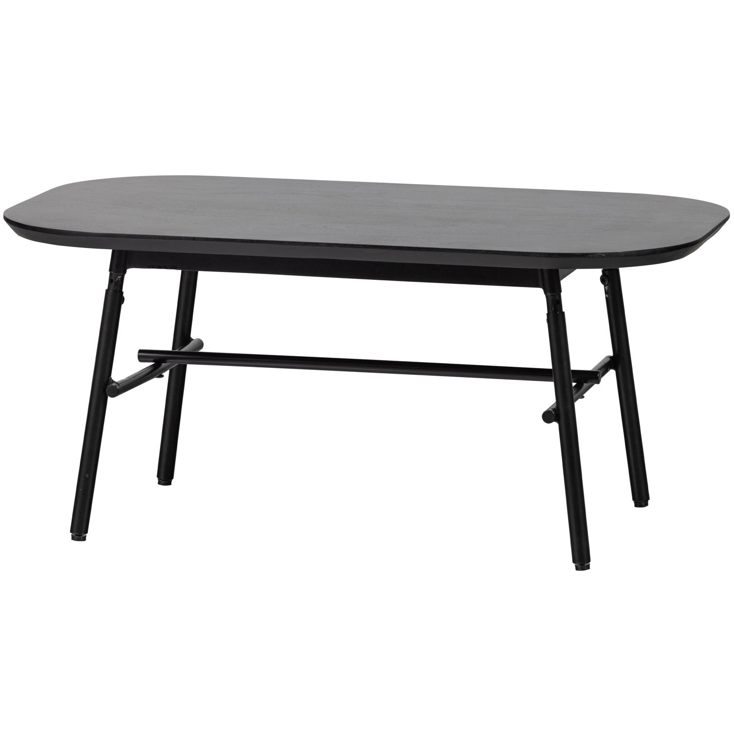 Elegance Couchtisch Mangoholz Metall Schwarz