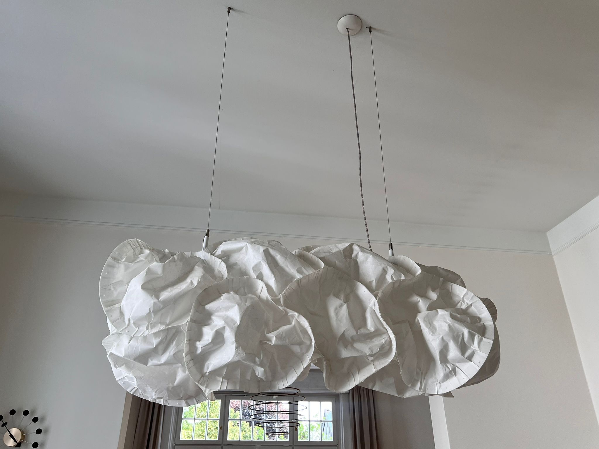 Cloud LED Pendelleuchte XL Polyester Creme