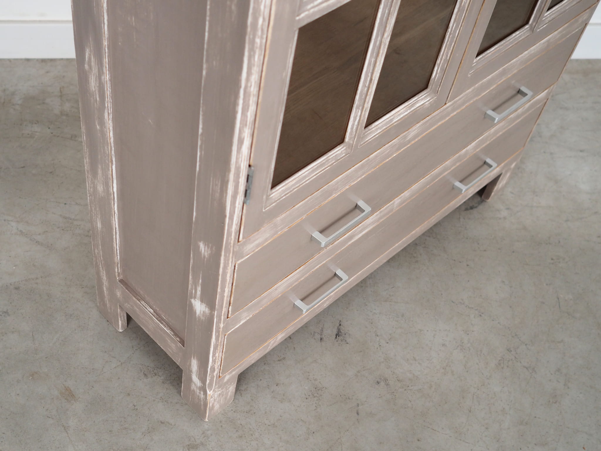 Display cabinet Oak 1980s