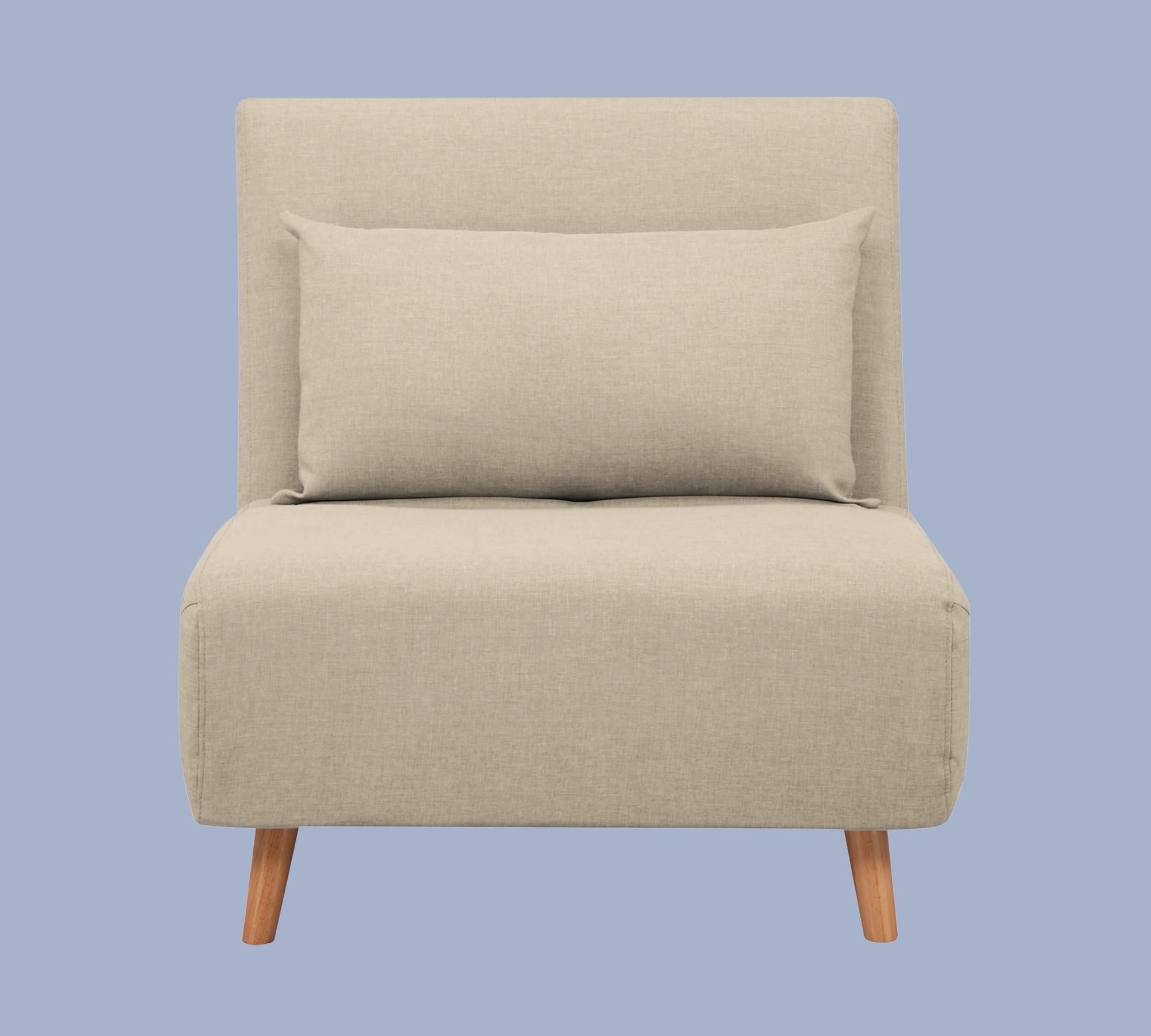 Schlafsessel Webstoff Beige