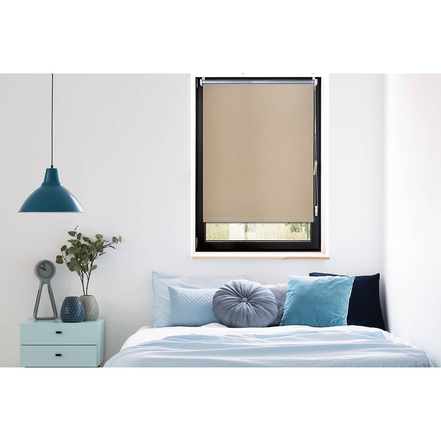 Designrollo Trend / Verdunkelung Polyester Beige 75 x 150 cm