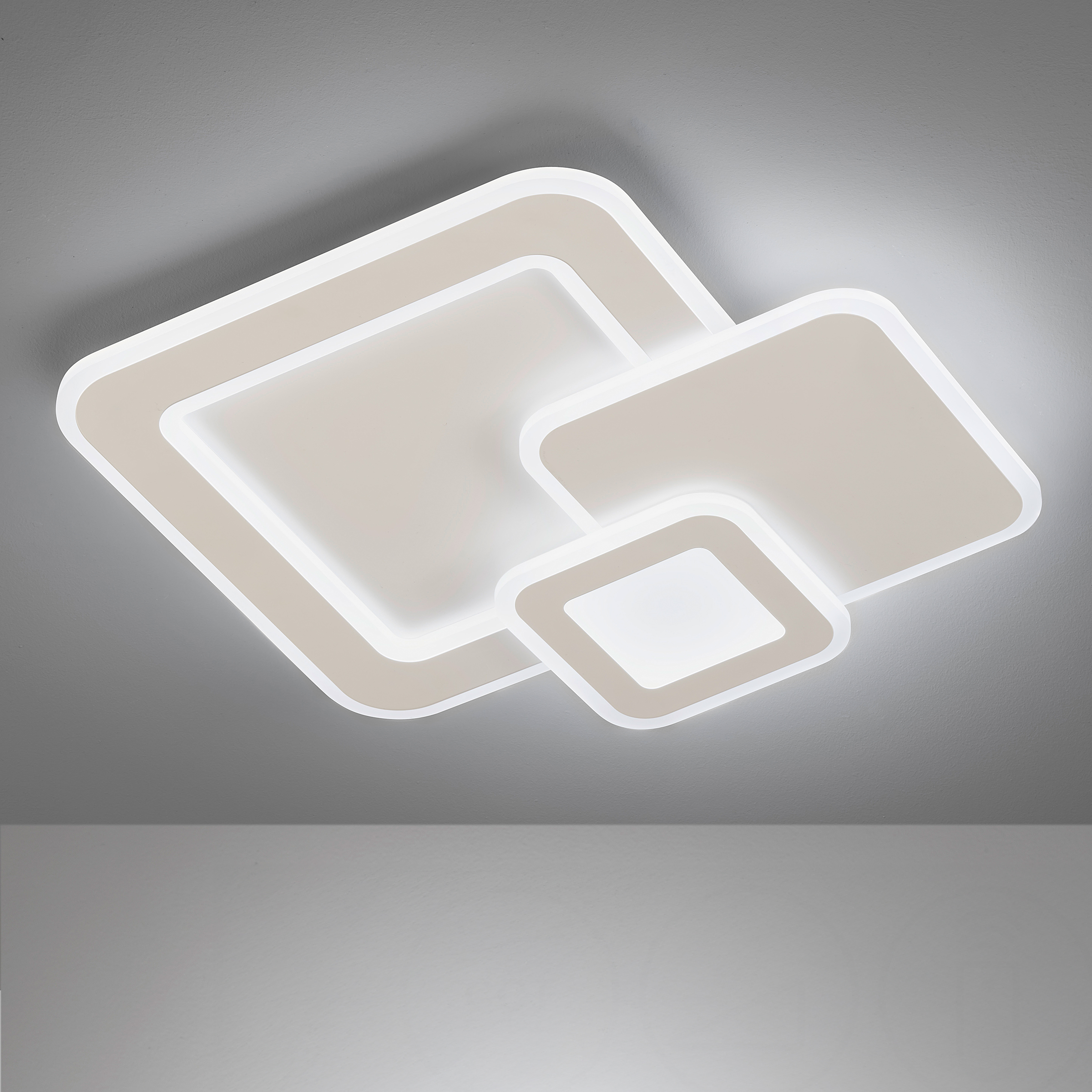 LED-Deckenleuchte Joster Eisen Acrylglas Weiß 1-flammig