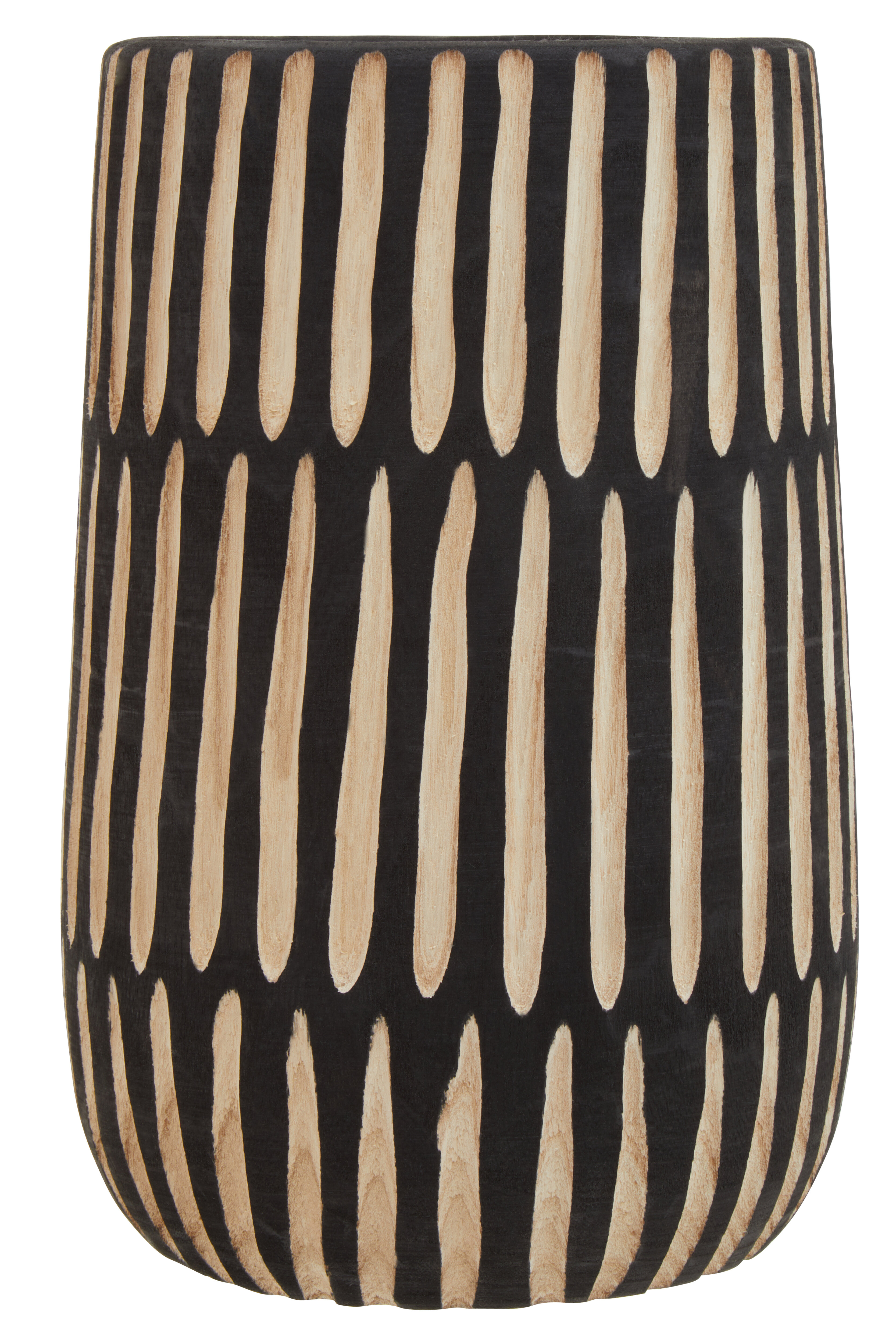 Arlo Große Natur und Schwarze Holzvase
