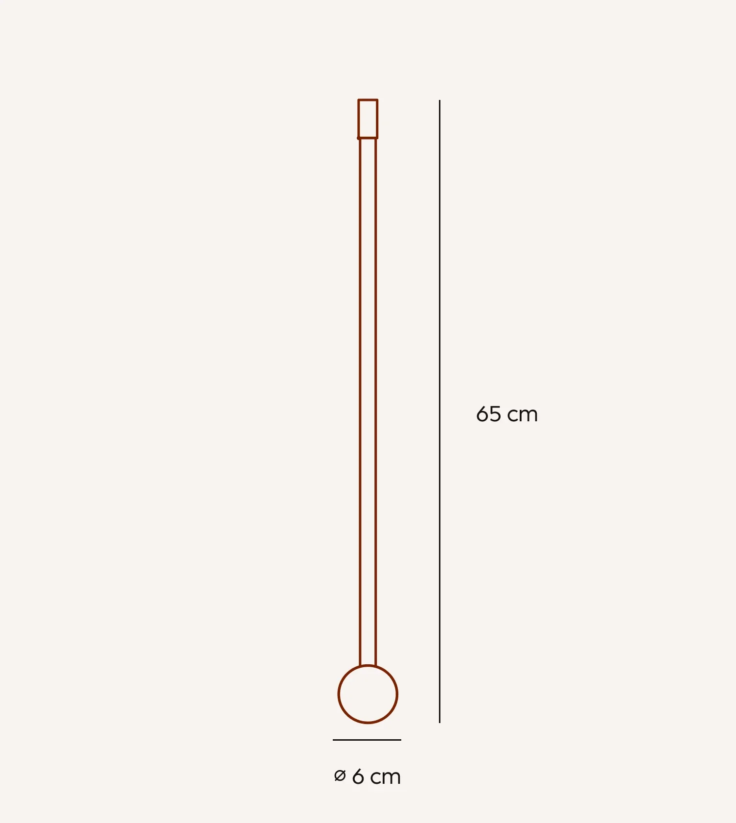 Minimalistische LED Wandleuchte PERSEIS Klein Schwarz