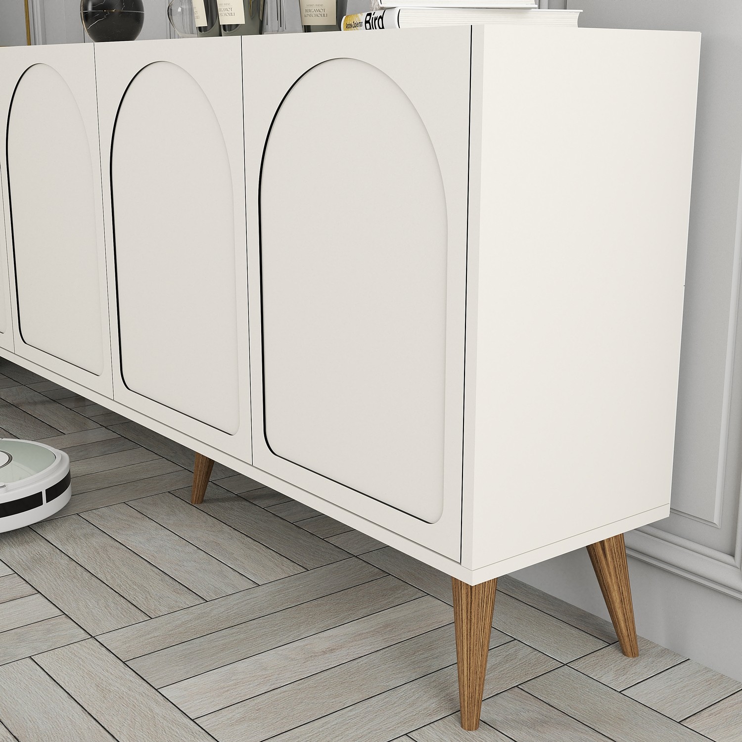 Lyon 81 Konsole Holzfurnier Creme
