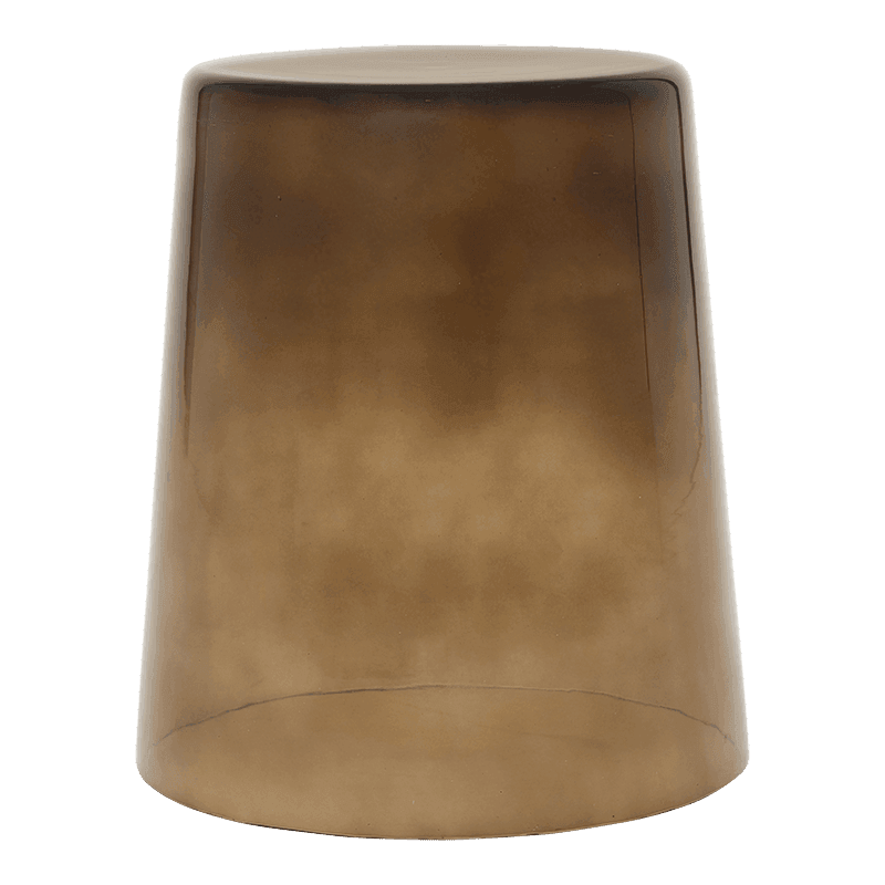 Kai Side Tables Glass Cacao Brown