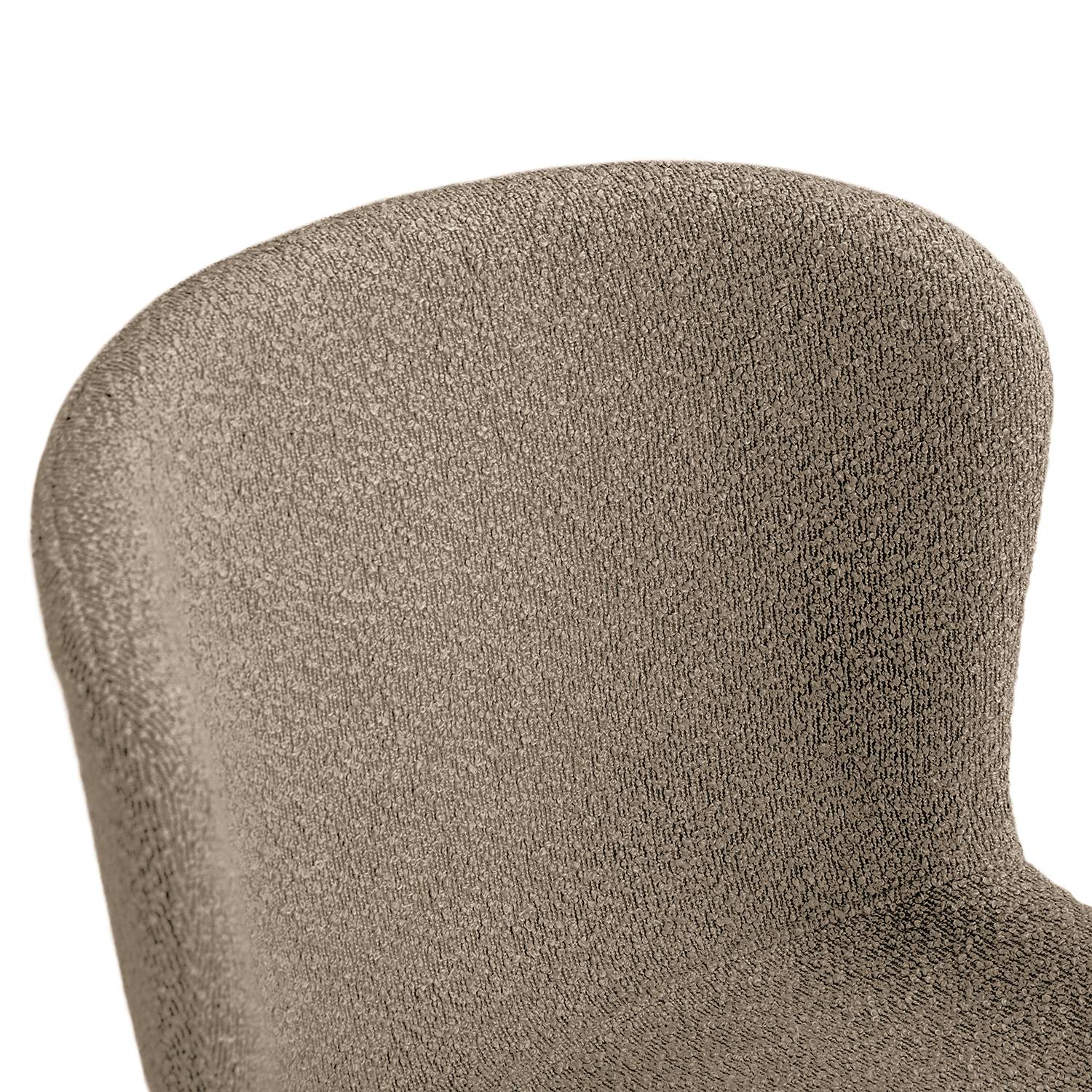 2x Polsterstuhl Mouzon Bouclé Sand